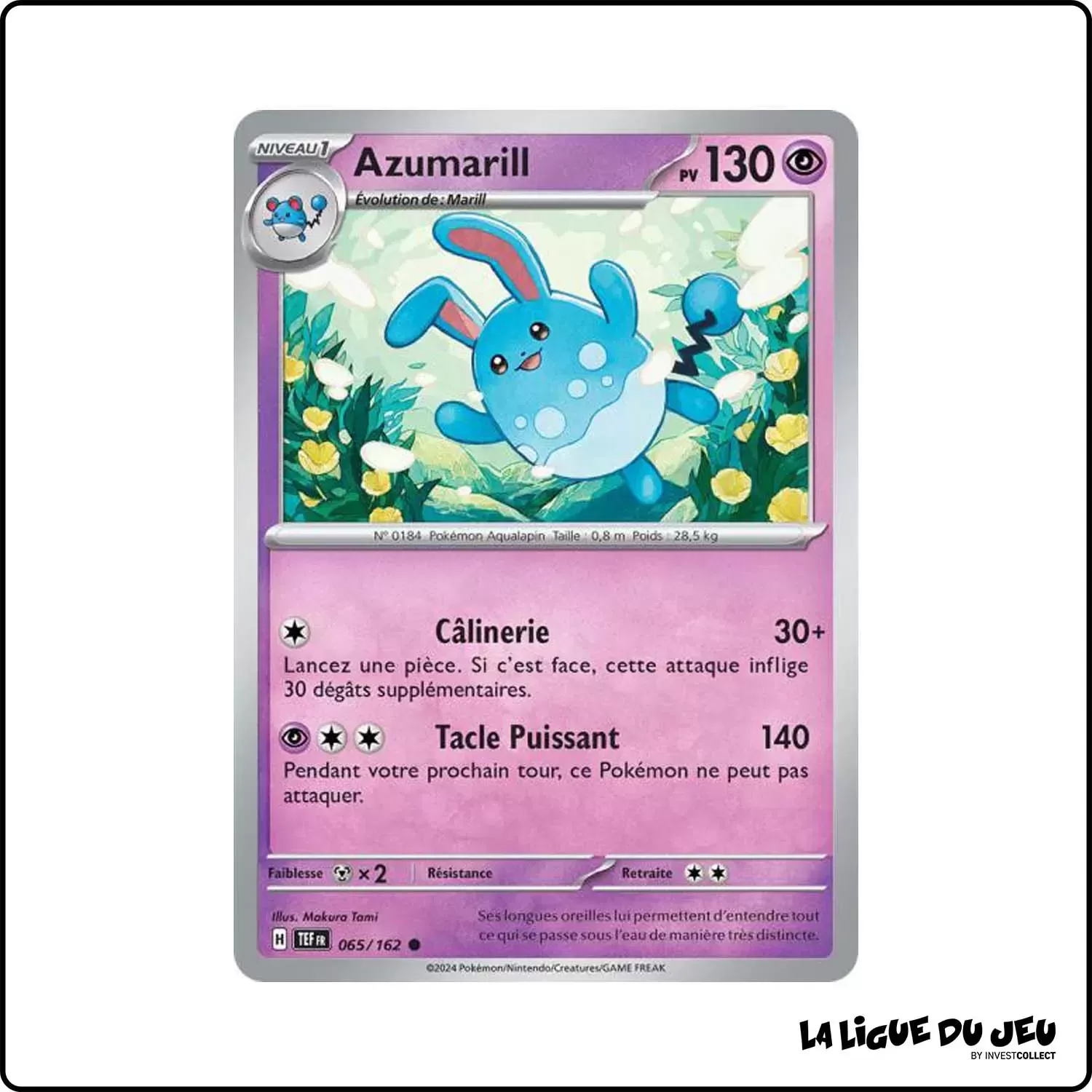 Commune - Pokemon - Forces Temporelles - Azumarill 65/162