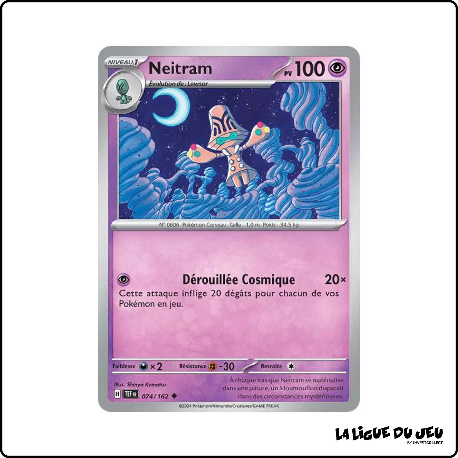 Peu commune - Pokemon - Forces Temporelles - Neitram 74/162