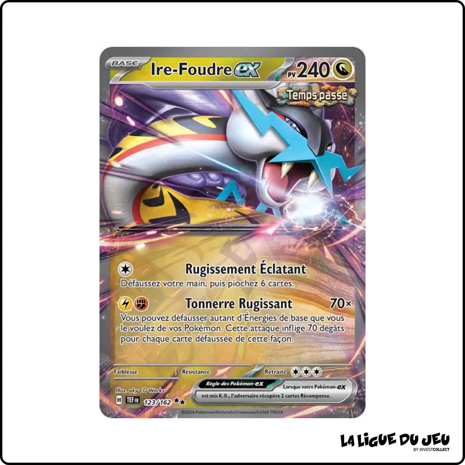 Secrete - Pokemon - Forces Temporelles - Ire-Foudre-ex 123/162 The Pokémon Company - 1