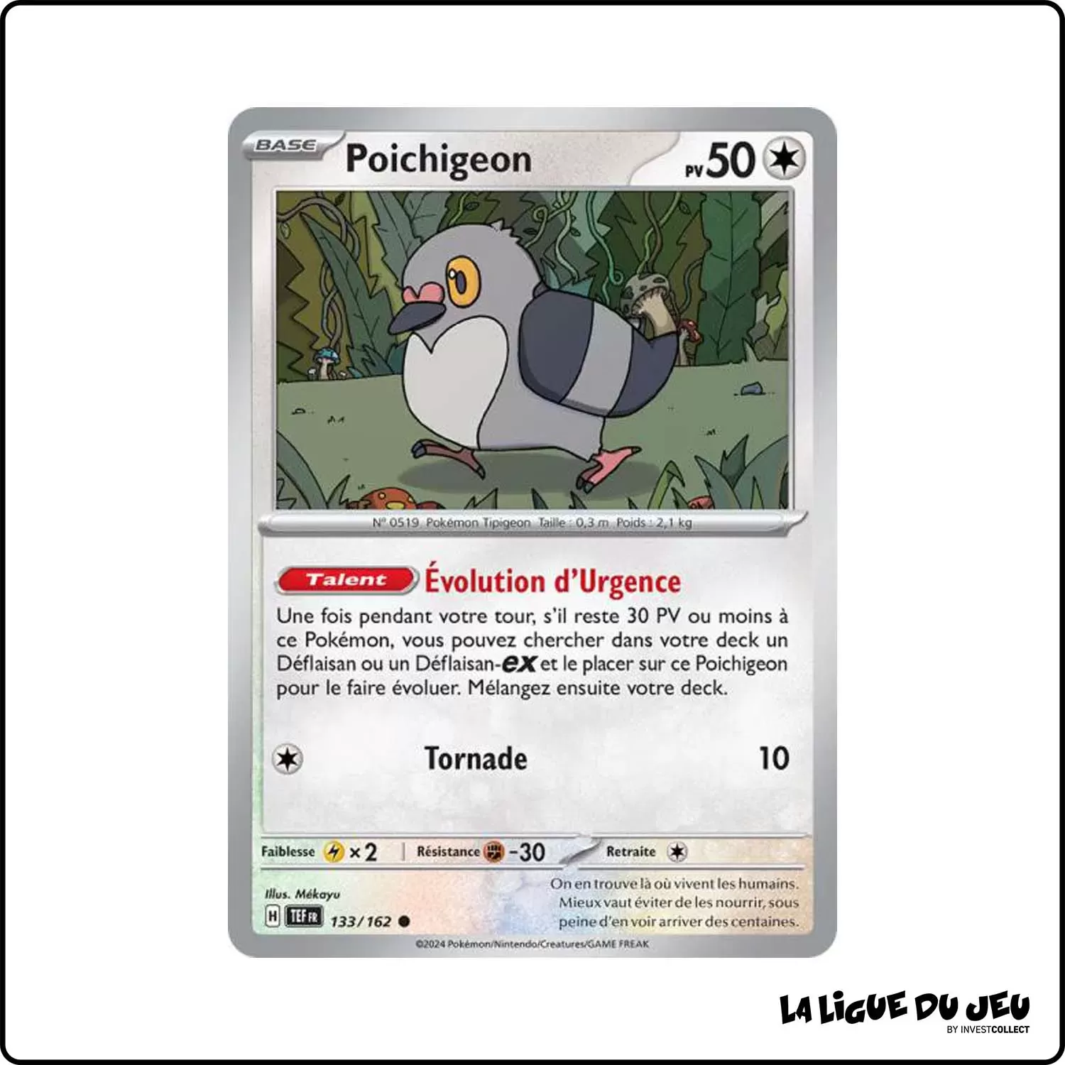 Commune - Pokemon - Forces Temporelles - Poichigeon 133/162