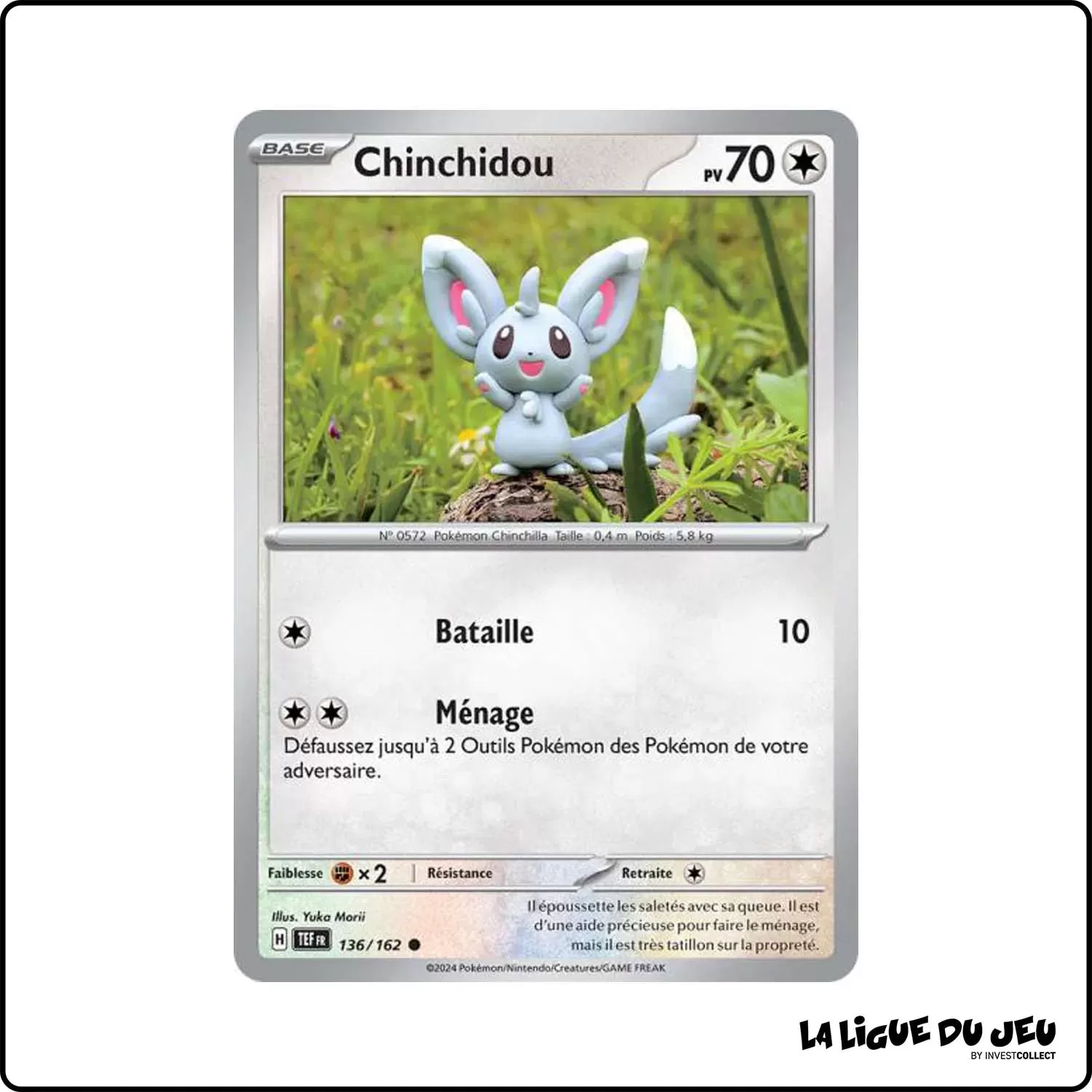 Commune - Pokemon - Forces Temporelles - Chinchidou 136/162