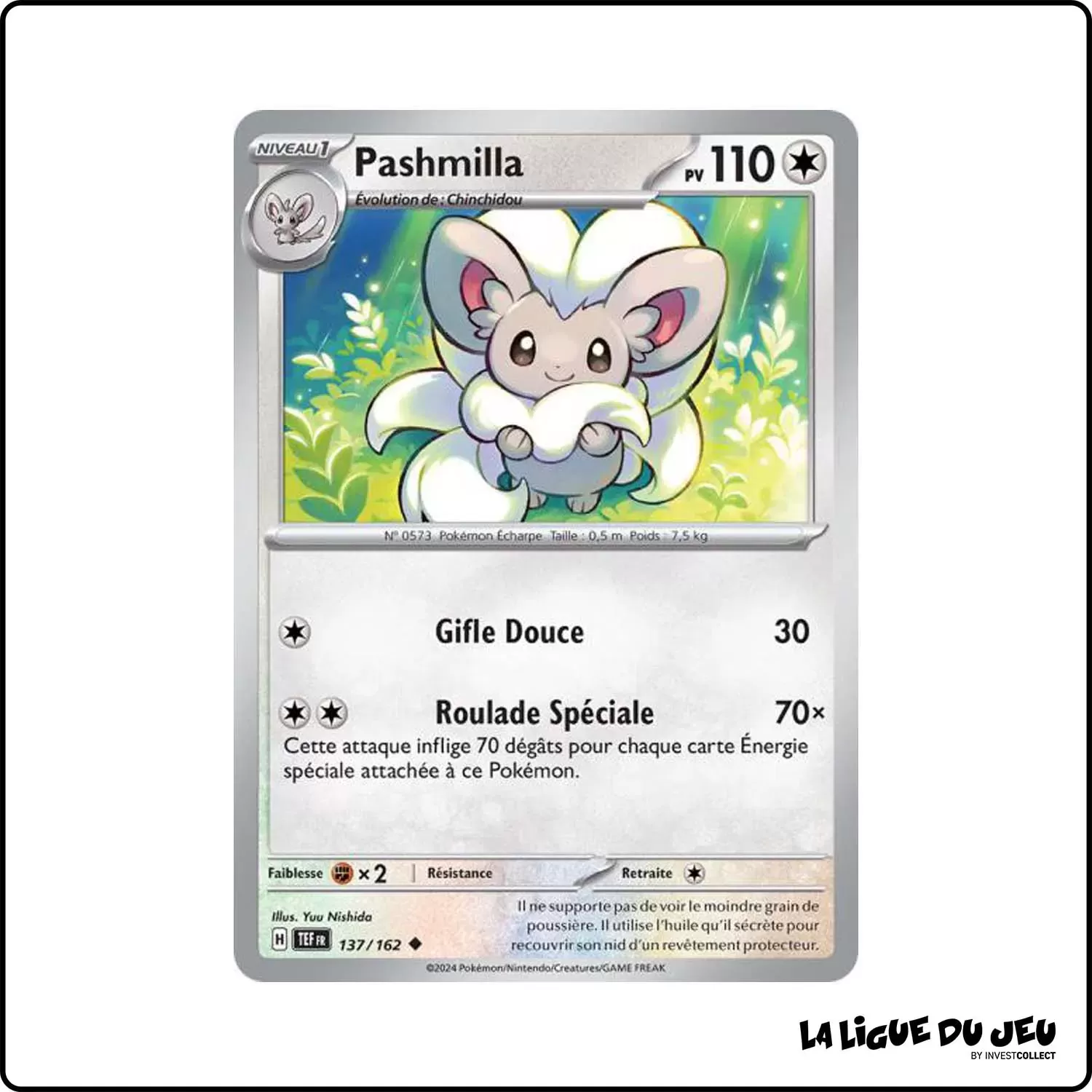 Peu commune - Pokemon - Forces Temporelles - Pashmilla 137/162