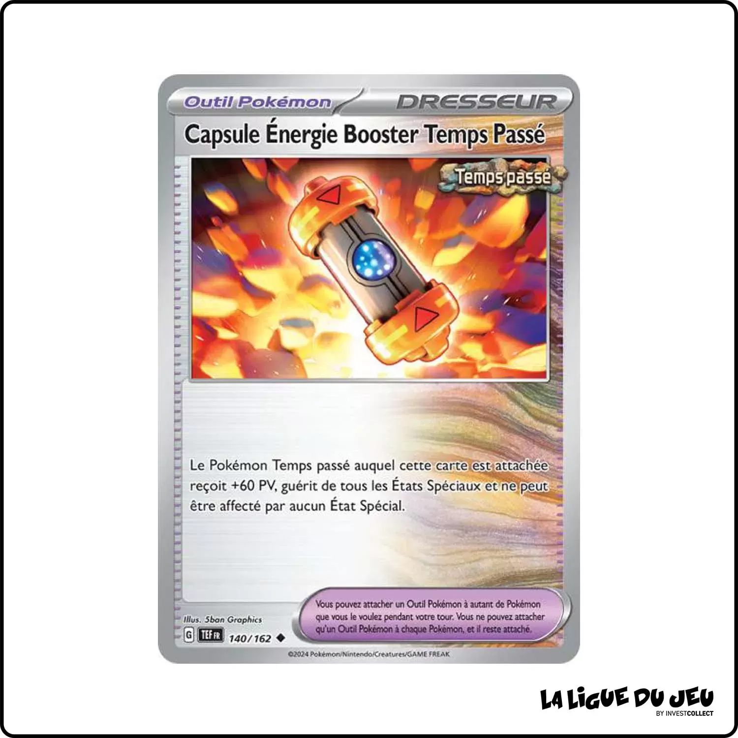 Peu commune - Pokemon - Forces Temporelles - Capsule Énergie Booster Temps Passé 140/162