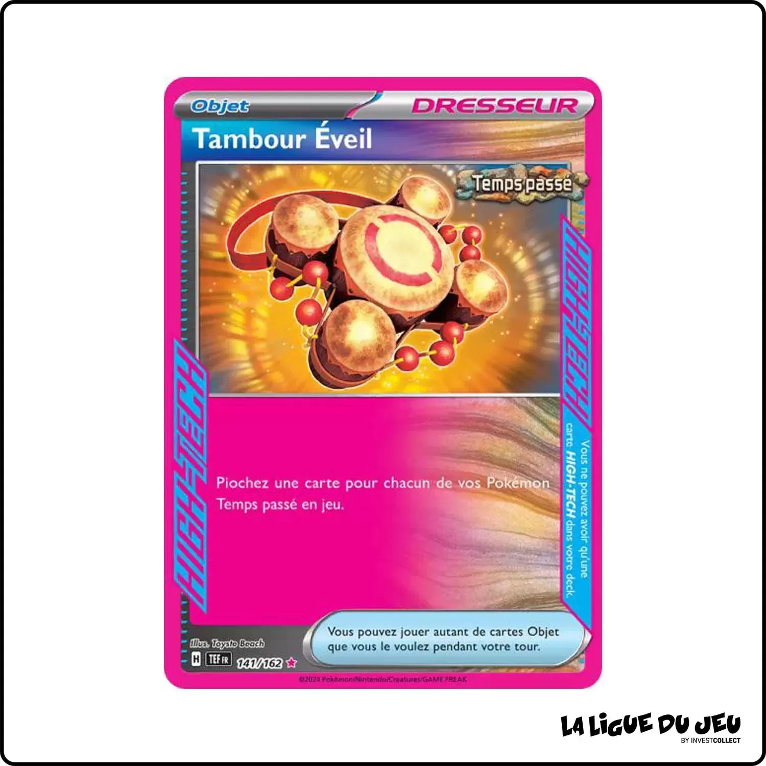 High-Tech - Pokemon - Forces Temporelles - Tambour Éveil 141/162 Pokemon Company - 1