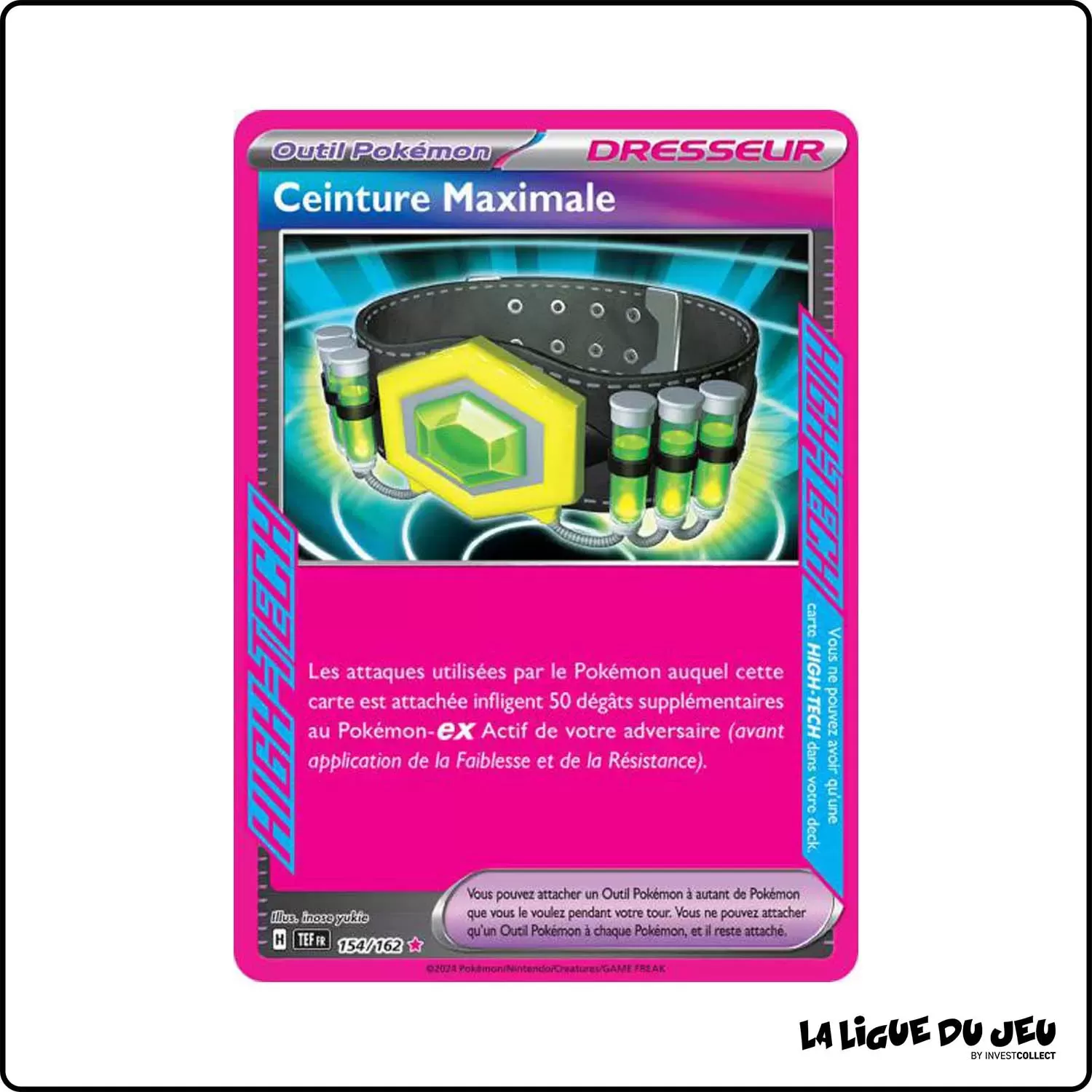 High-Tech - Pokemon - Forces Temporelles - Ceinture Maximale 154/162 Pokemon Company - 1