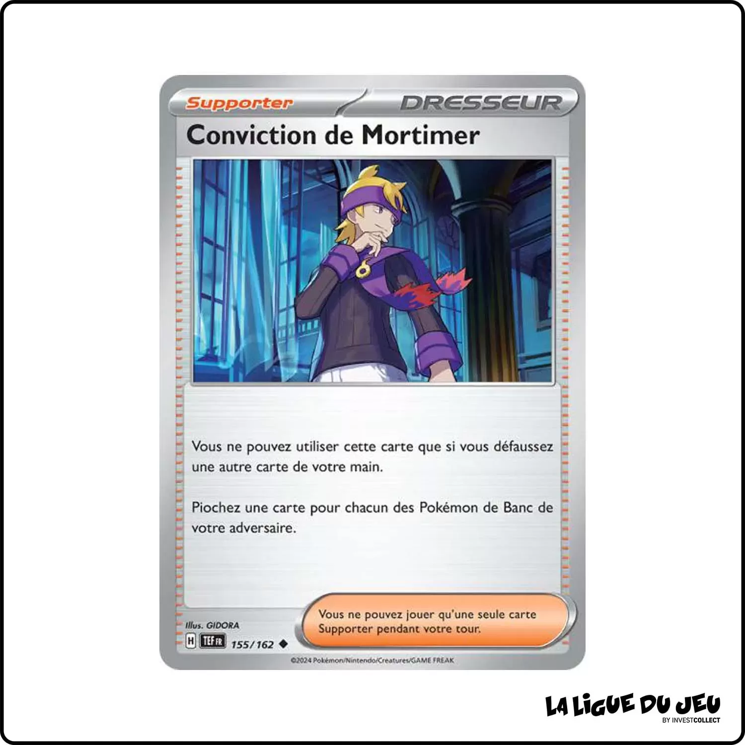 Peu commune - Pokemon - Forces Temporelles - Conviction de Mortimer 155/162