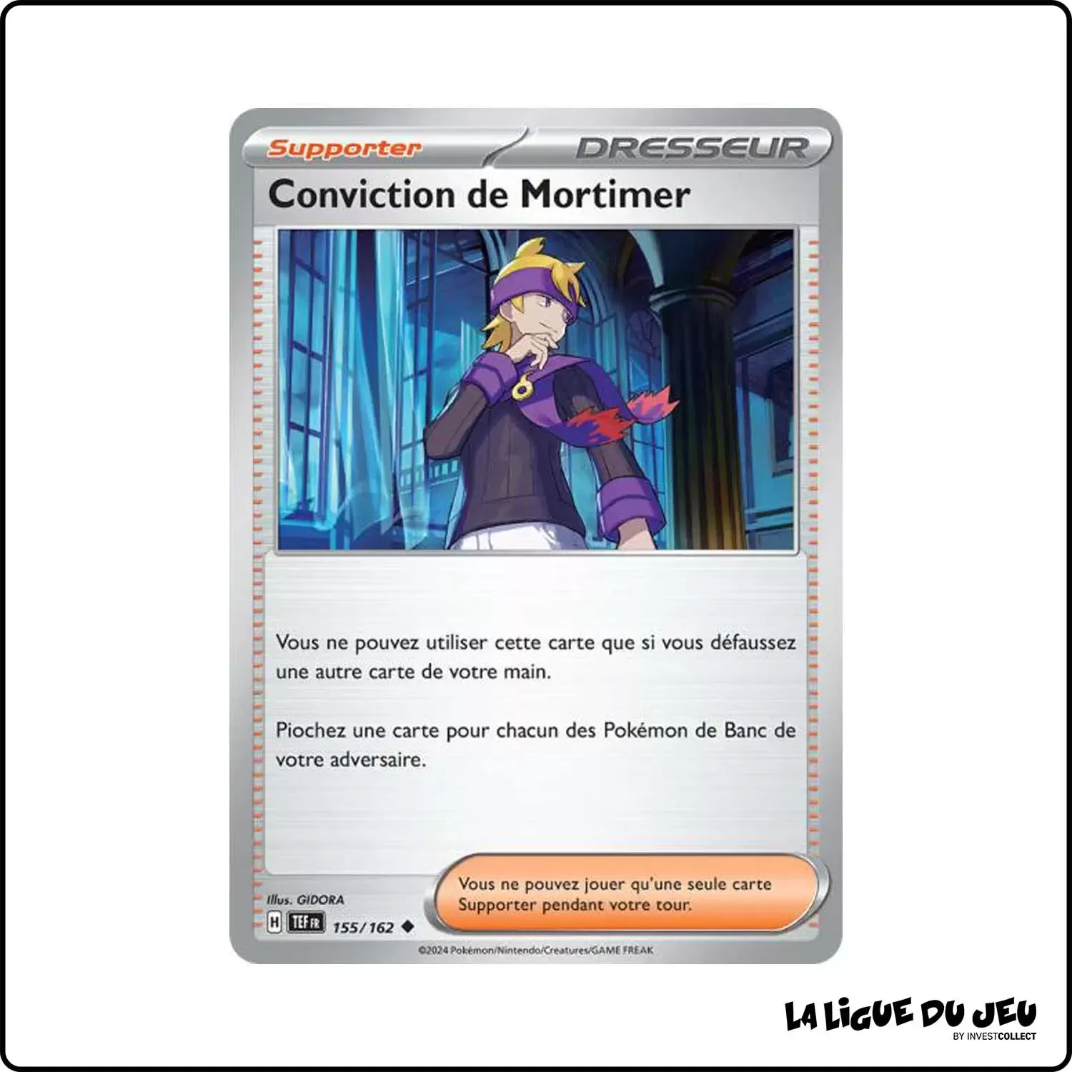 Peu commune - Pokemon - Forces Temporelles - Conviction de Mortimer 155/162