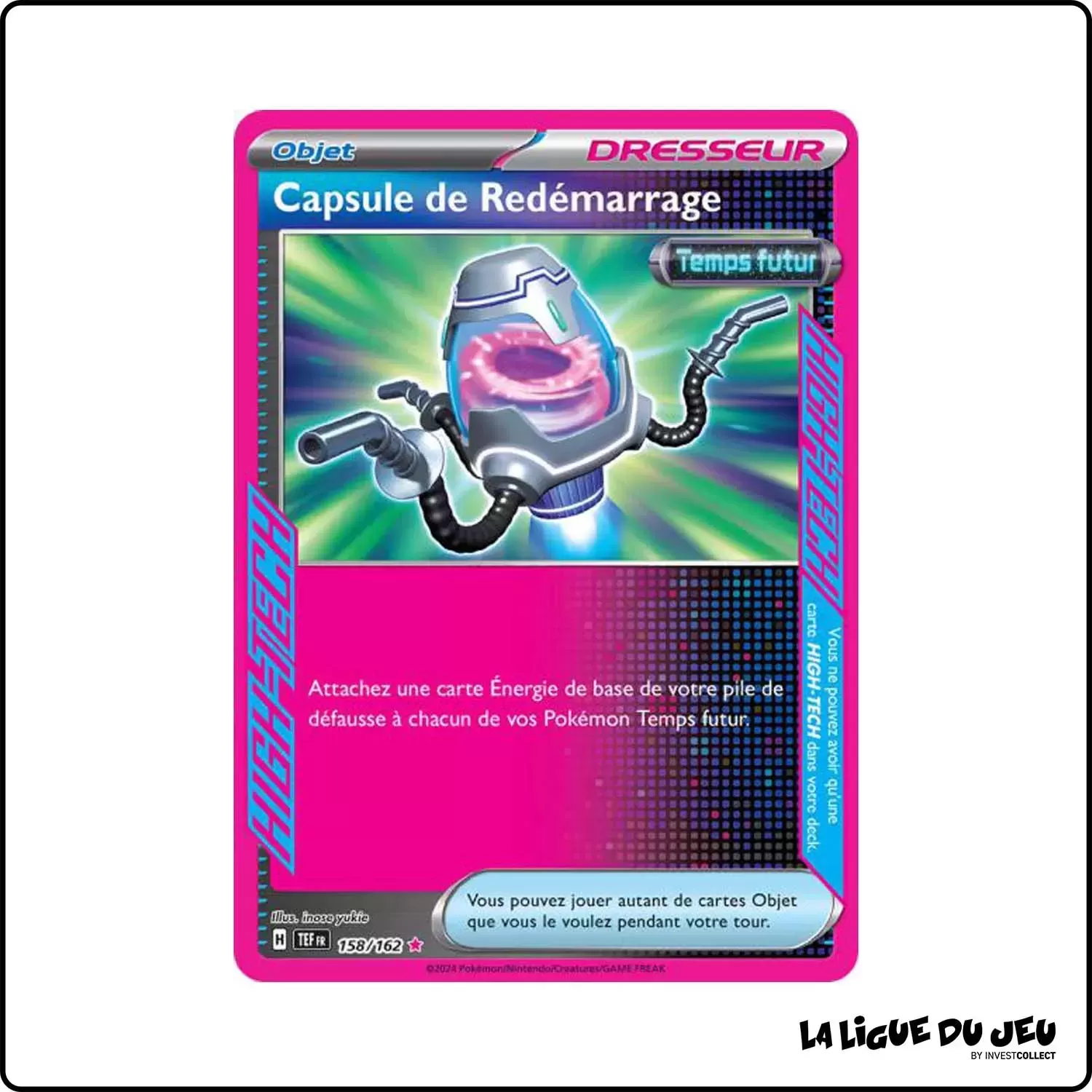 High-Tech - Pokemon - Forces Temporelles - Capsule de Redémarrage 158/162 Pokemon Company - 1