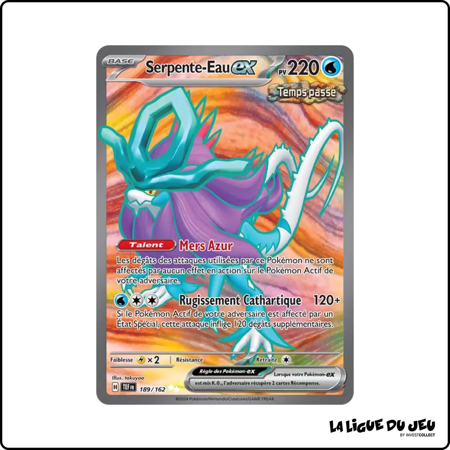 Ultra - Pokemon - Forces Temporelles - Serpente-Eau-ex 189/162