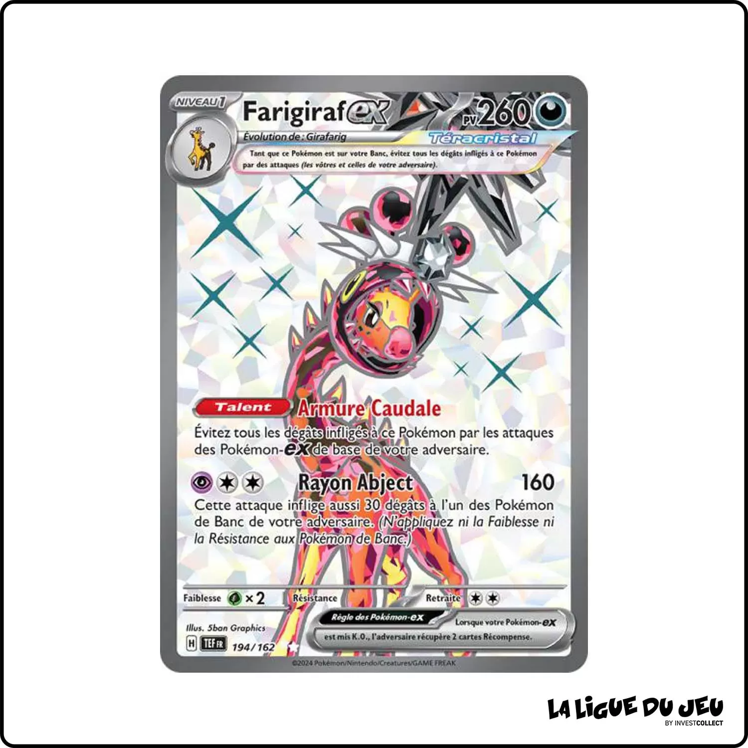 Ultra - Pokemon - Forces Temporelles - Farigiraf-ex 194/162