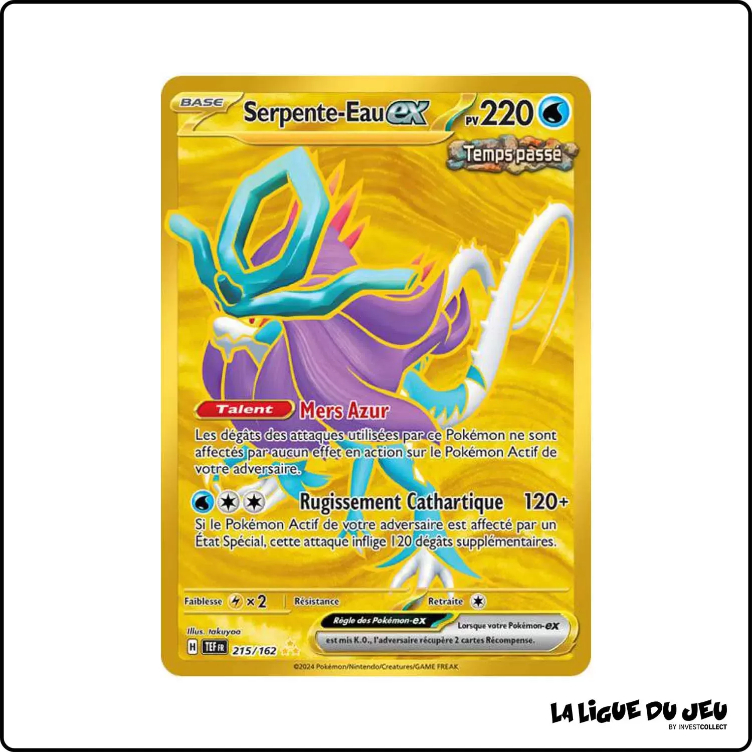 Secrete - Pokemon - Forces Temporelles - Serpente-Eau-ex 215/162