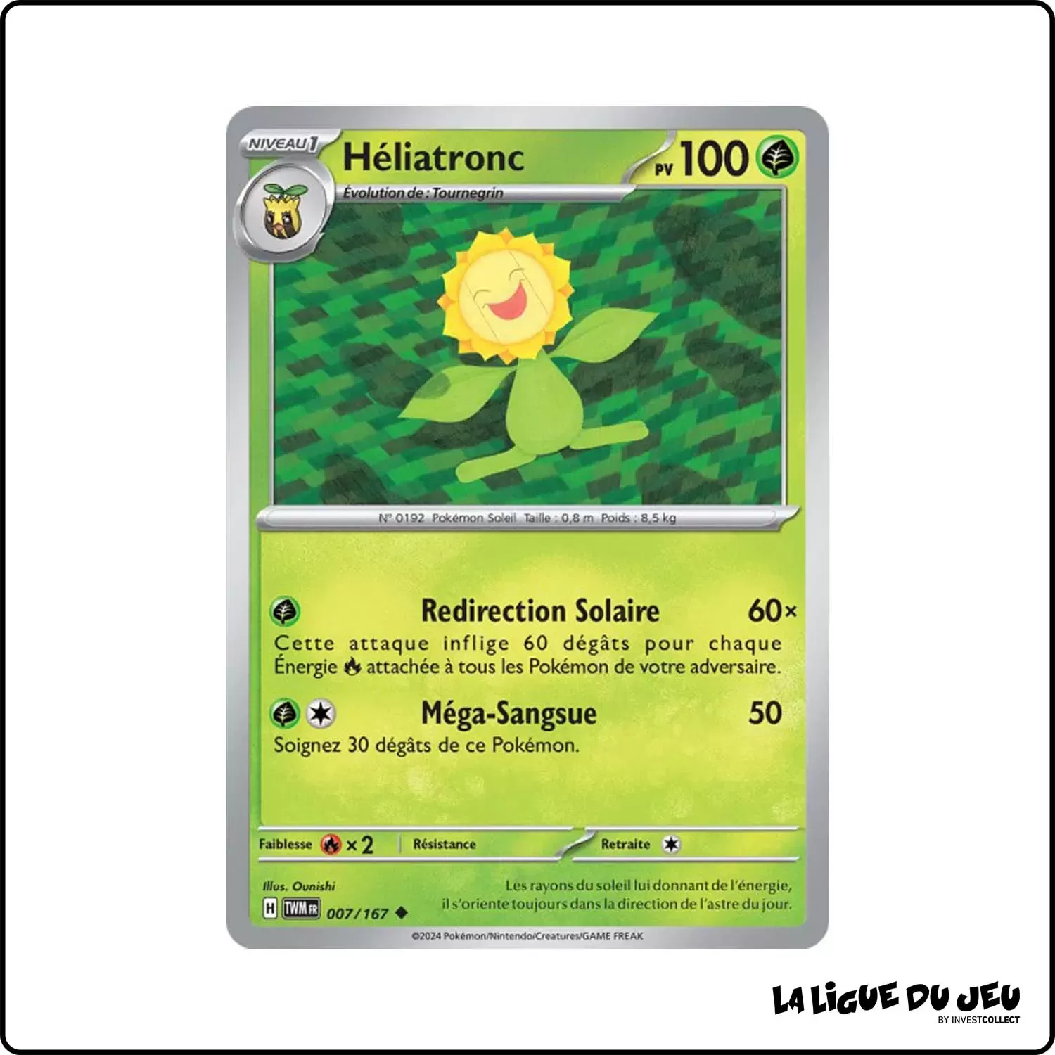 Peu commune - Pokemon - Mascarade Crépusculaire - Héliatronc 7/167