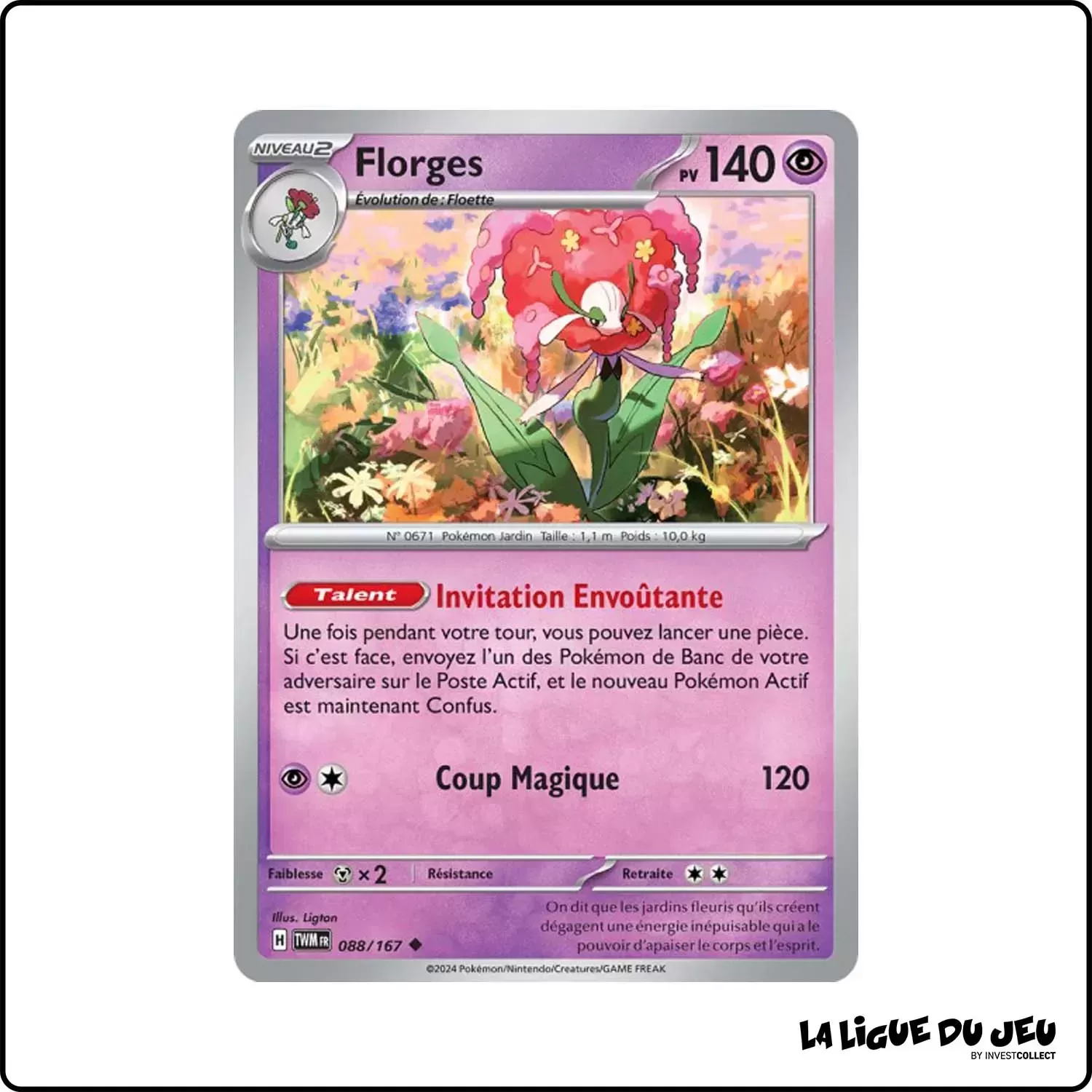 Peu commune - Pokemon - Mascarade Crépusculaire - Florges 88/167