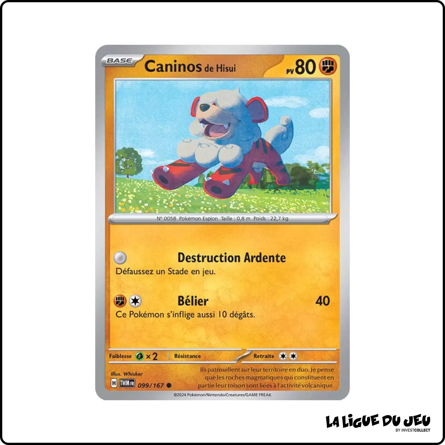 Commune - Pokemon - Mascarade Crépusculaire - Caninos de Hisui 99/167