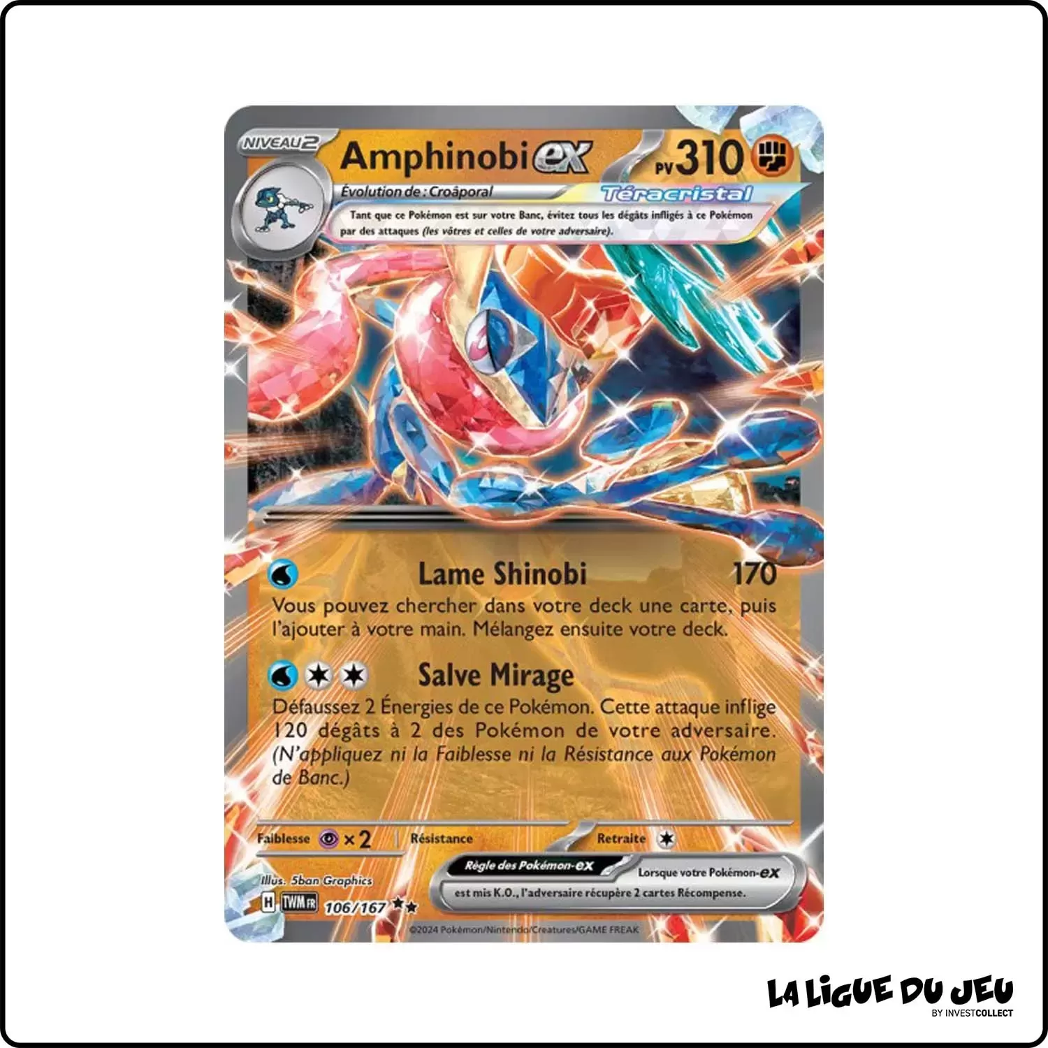 Secrete - Pokemon - Mascarade Crépusculaire - Amphinobi-ex 106/167