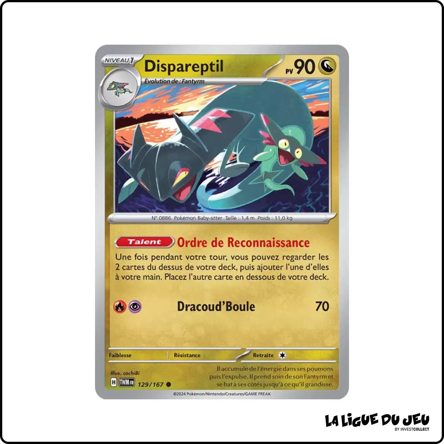 Commune - Pokemon - Mascarade Crépusculaire - Dispareptil 129/167