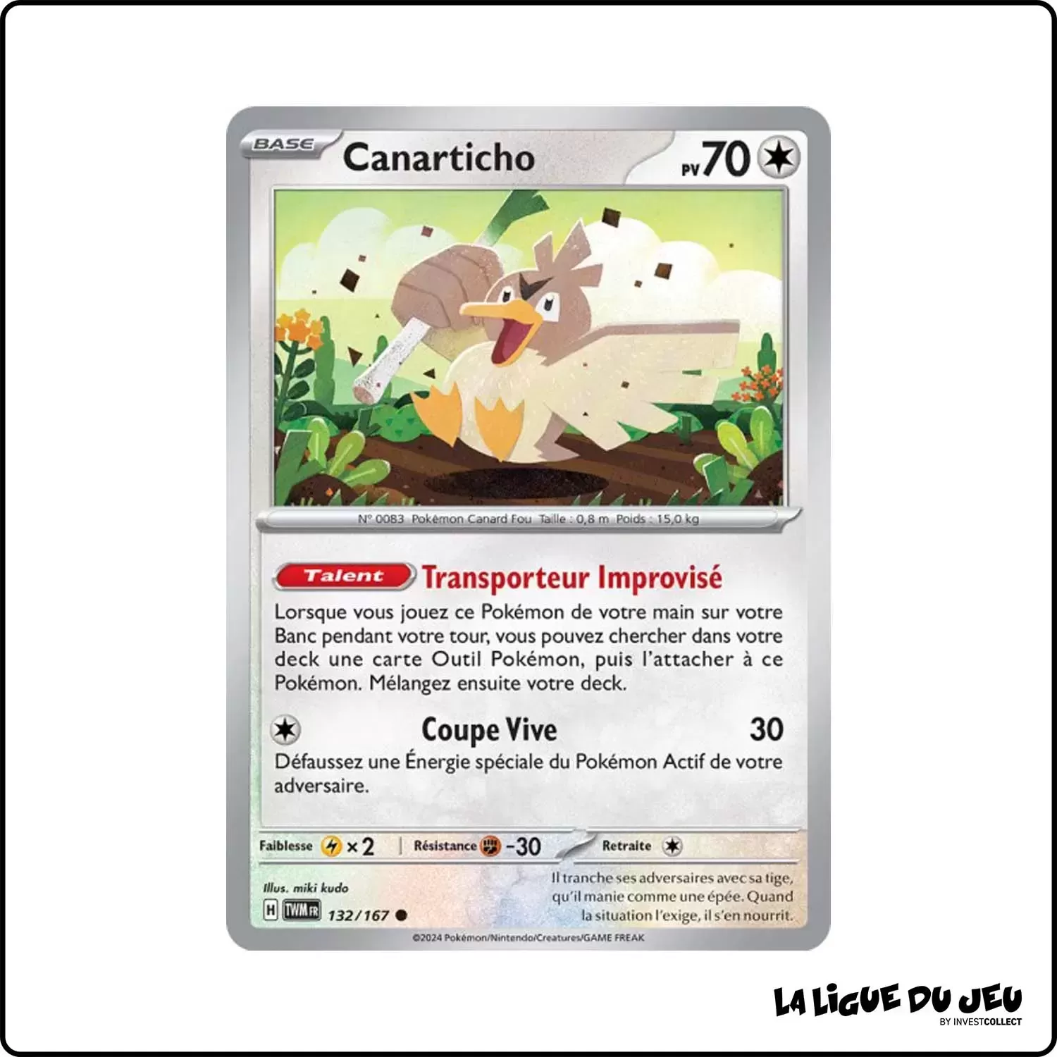 Commune - Pokemon - Mascarade Crépusculaire - Canarticho 132/167