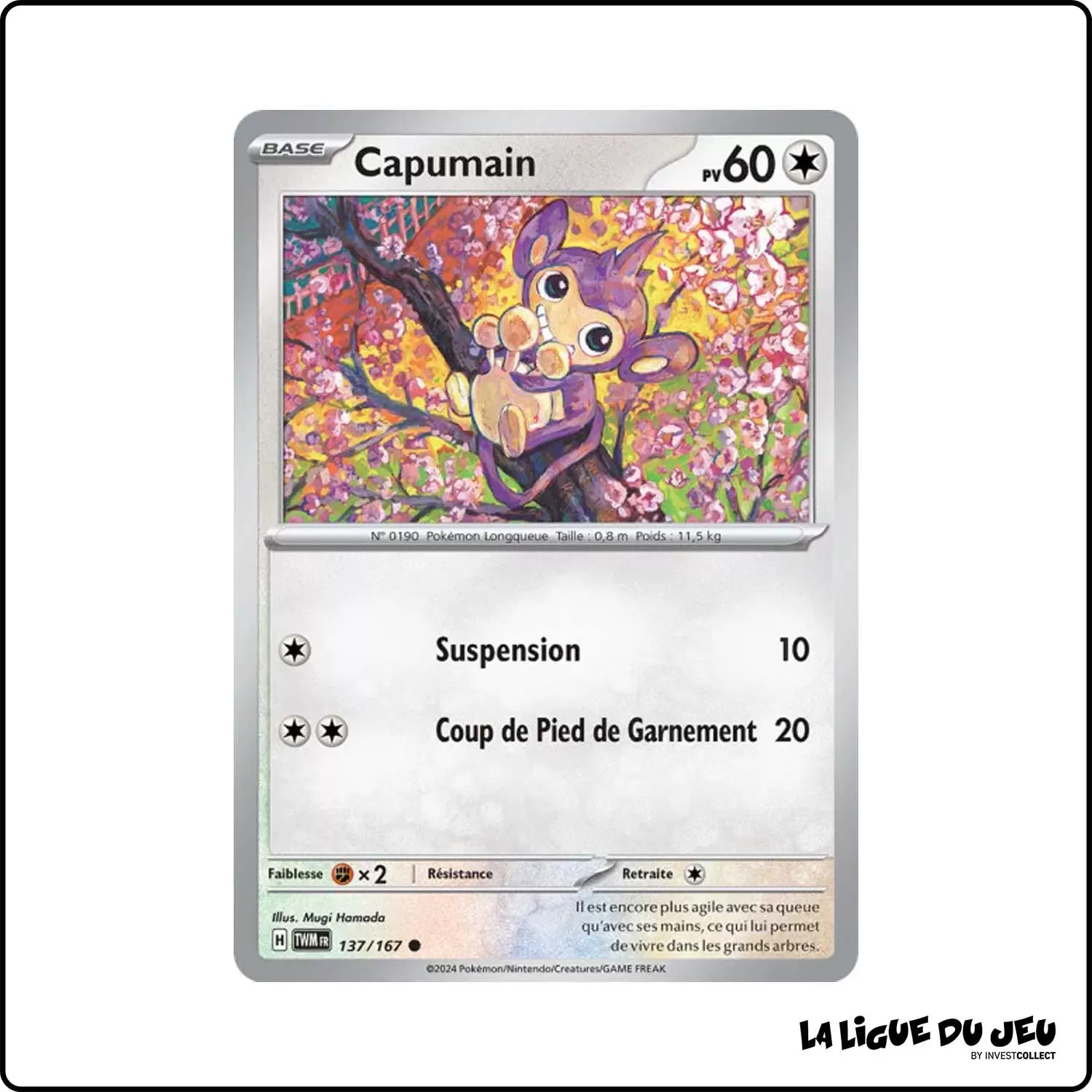 Commune - Pokemon - Mascarade Crépusculaire - Capumain 137/167