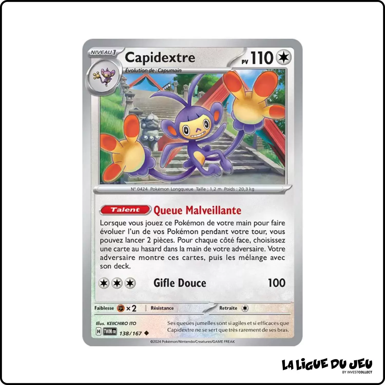 Peu commune - Pokemon - Mascarade Crépusculaire - Capidextre 138/167