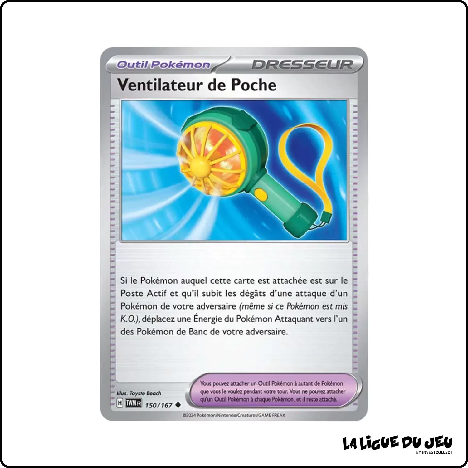 Peu commune - Pokemon - Mascarade Crépusculaire - Ventilateur de Poche 150/167