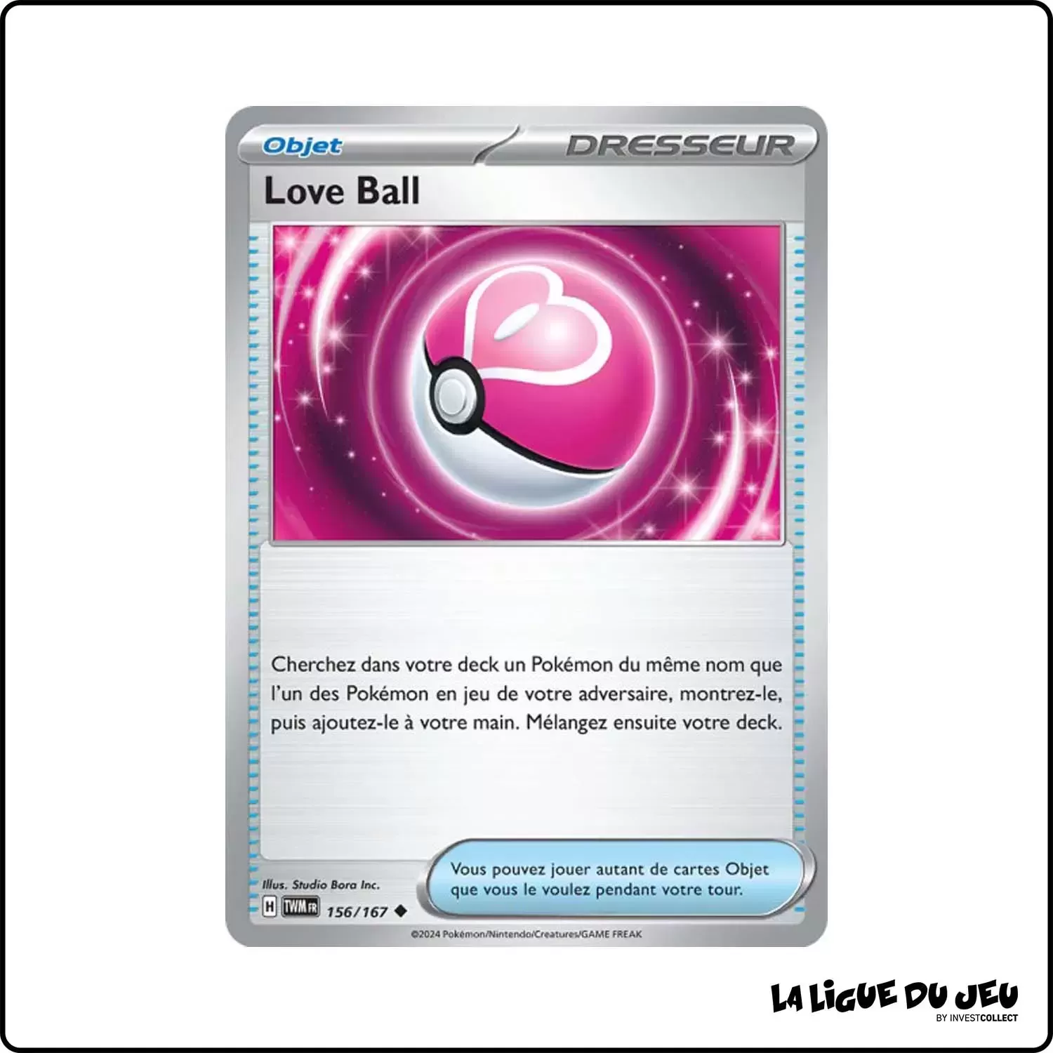 Peu commune - Pokemon - Mascarade Crépusculaire - Love Ball 156/167