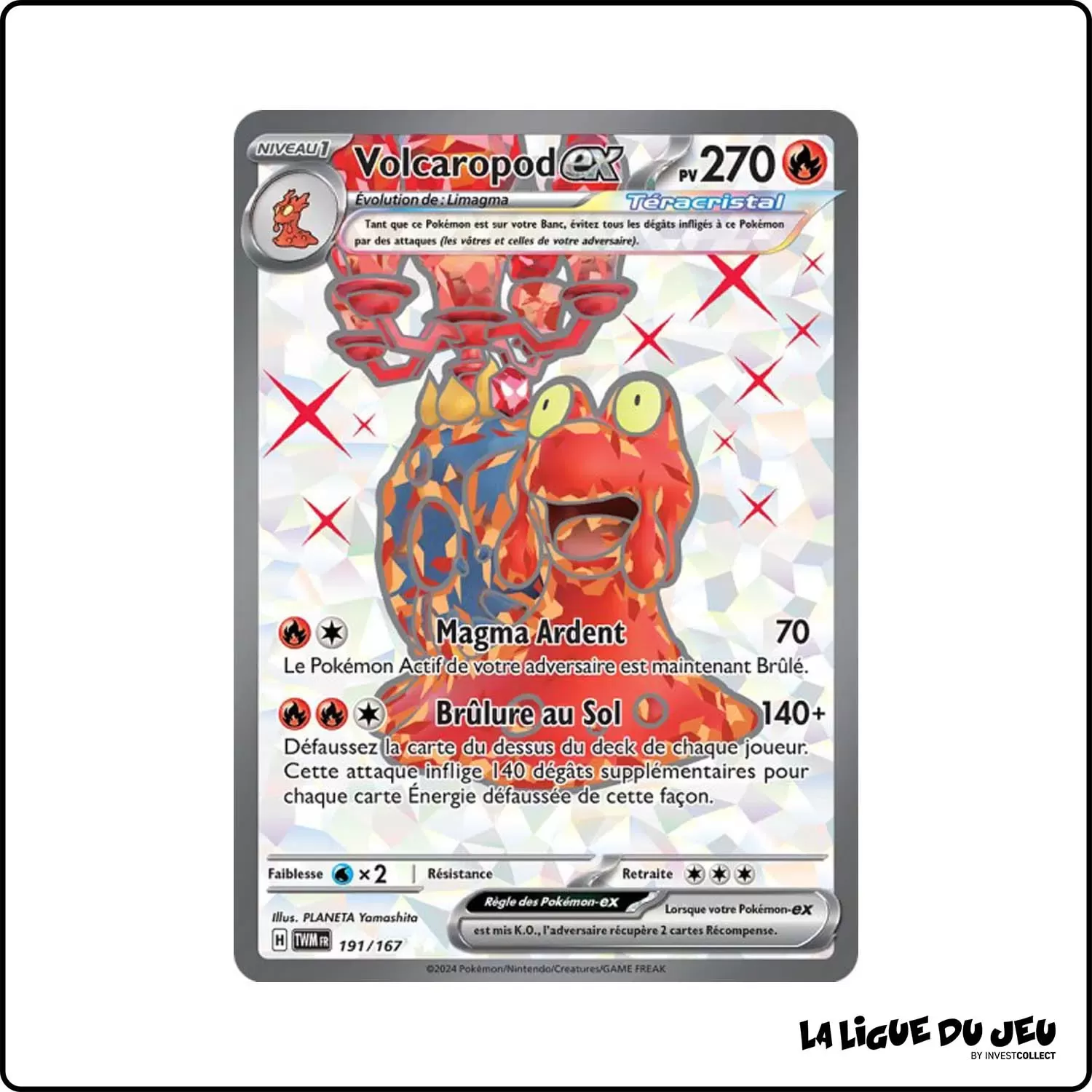 Ultra - Pokemon - Mascarade Crépusculaire - Volcaropod-ex 191/167