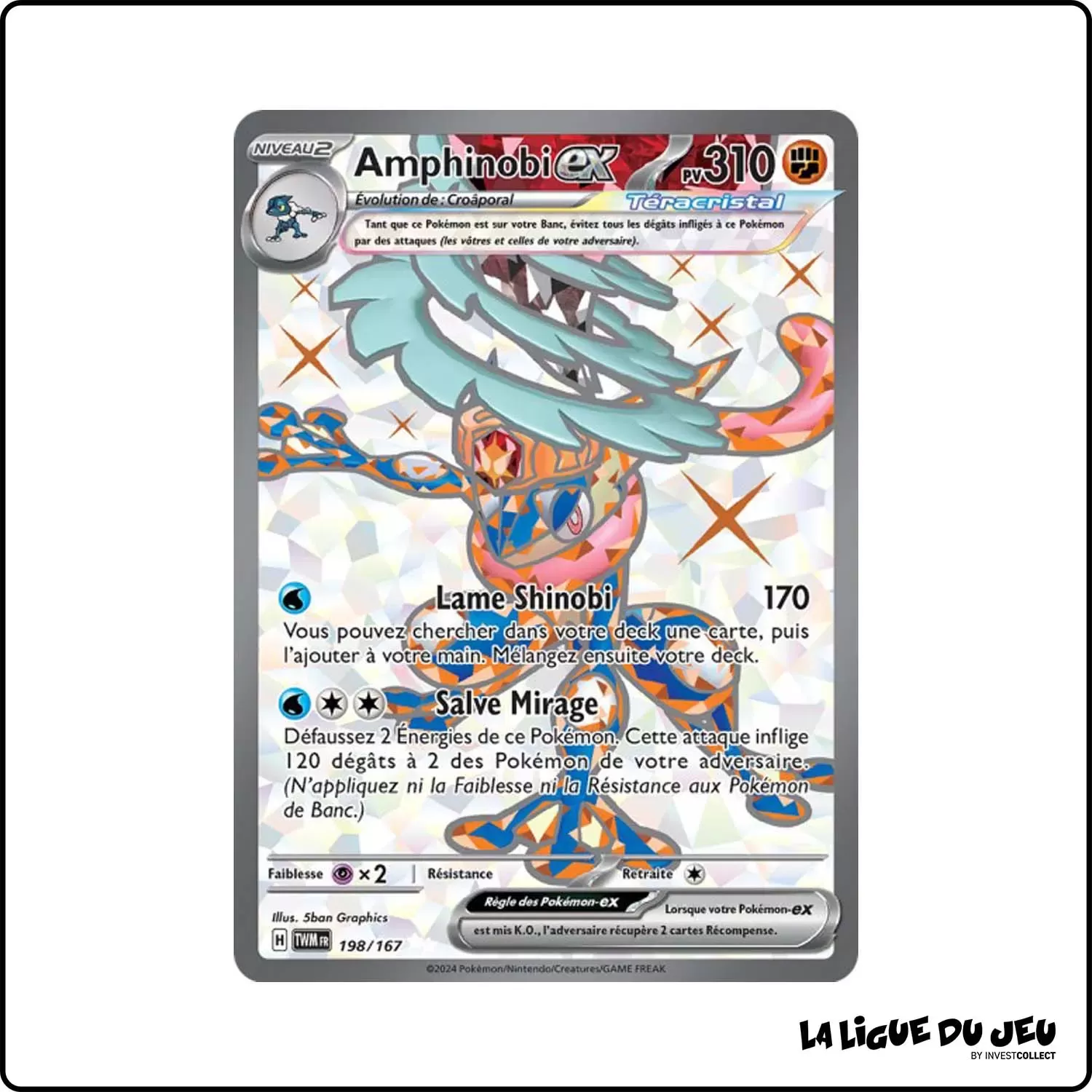 Ultra - Pokemon - Mascarade Crépusculaire - Amphinobi-ex 198/167