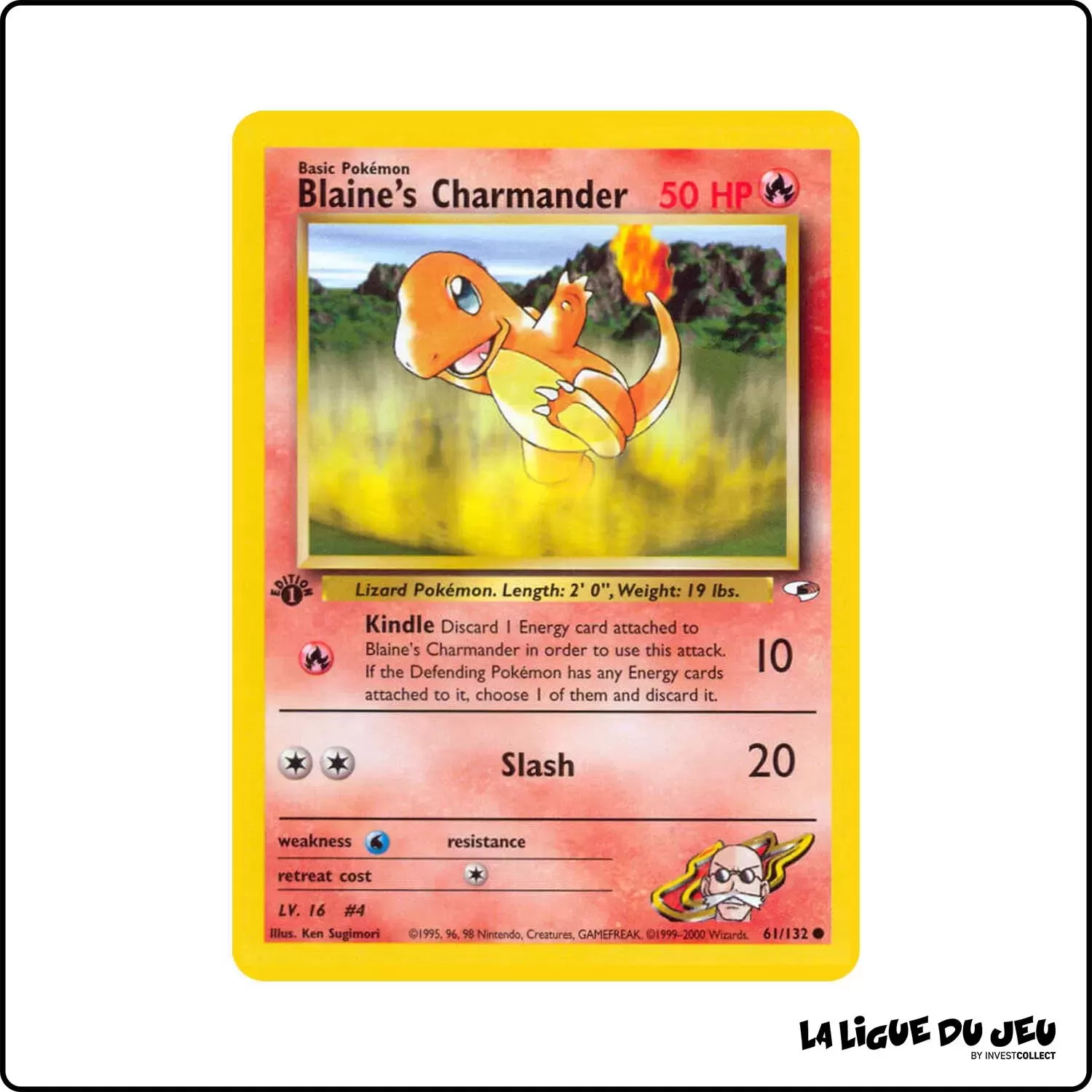 Commune - Pokemon - Gym Heroes - Blaine's Charmander 61/132 Wizards - 1