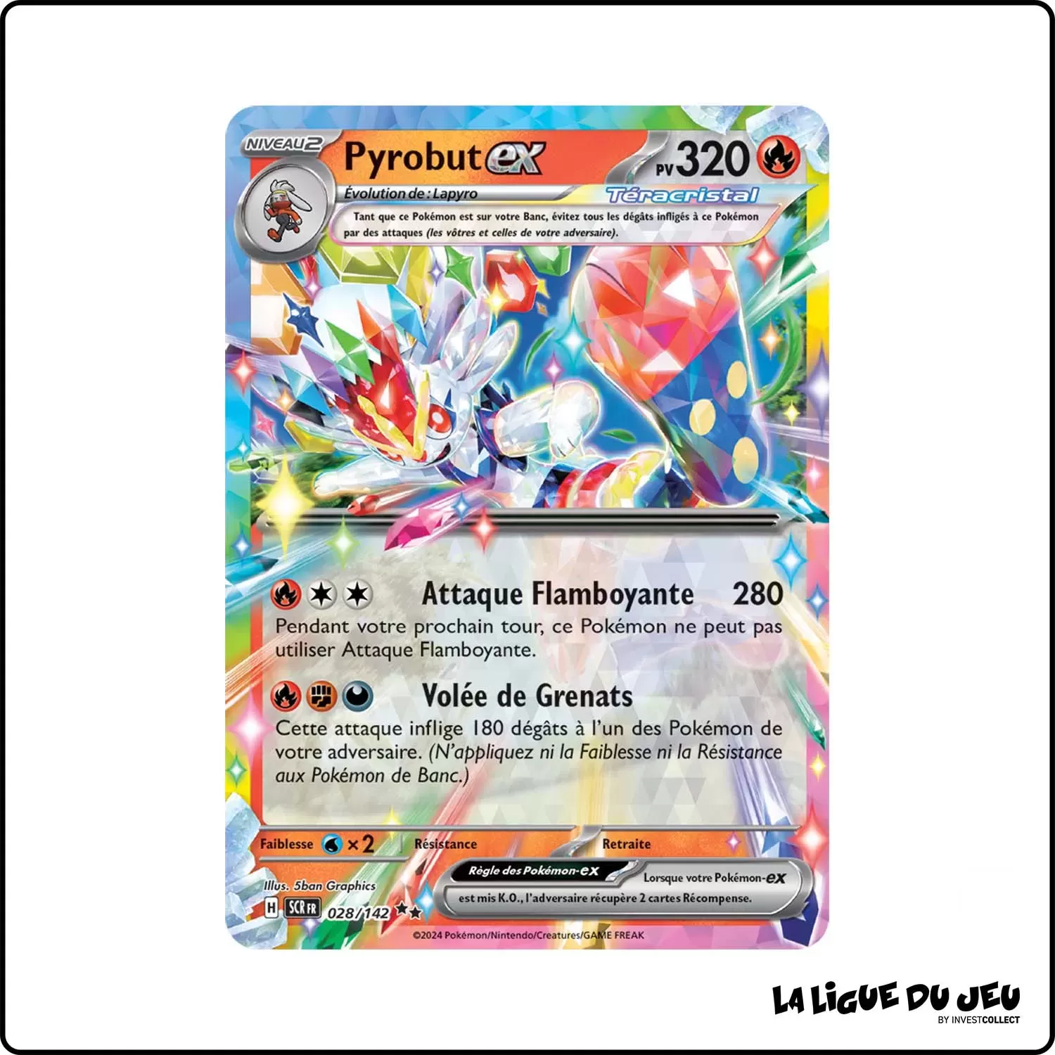 Ultra - Pokemon - Couronne Stellaire - Pyrobut-ex 28/142