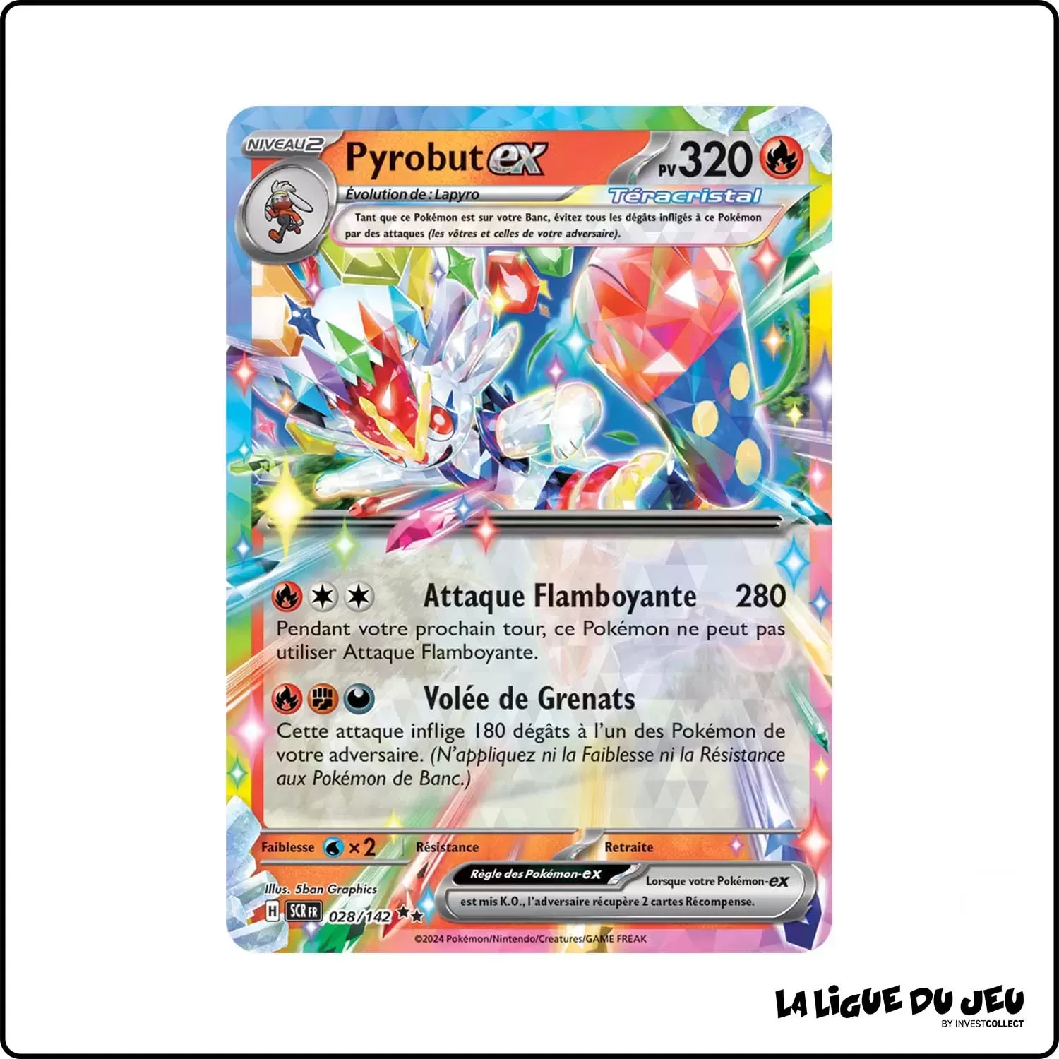 Ultra - Pokemon - Couronne Stellaire - Pyrobut-ex 28/142