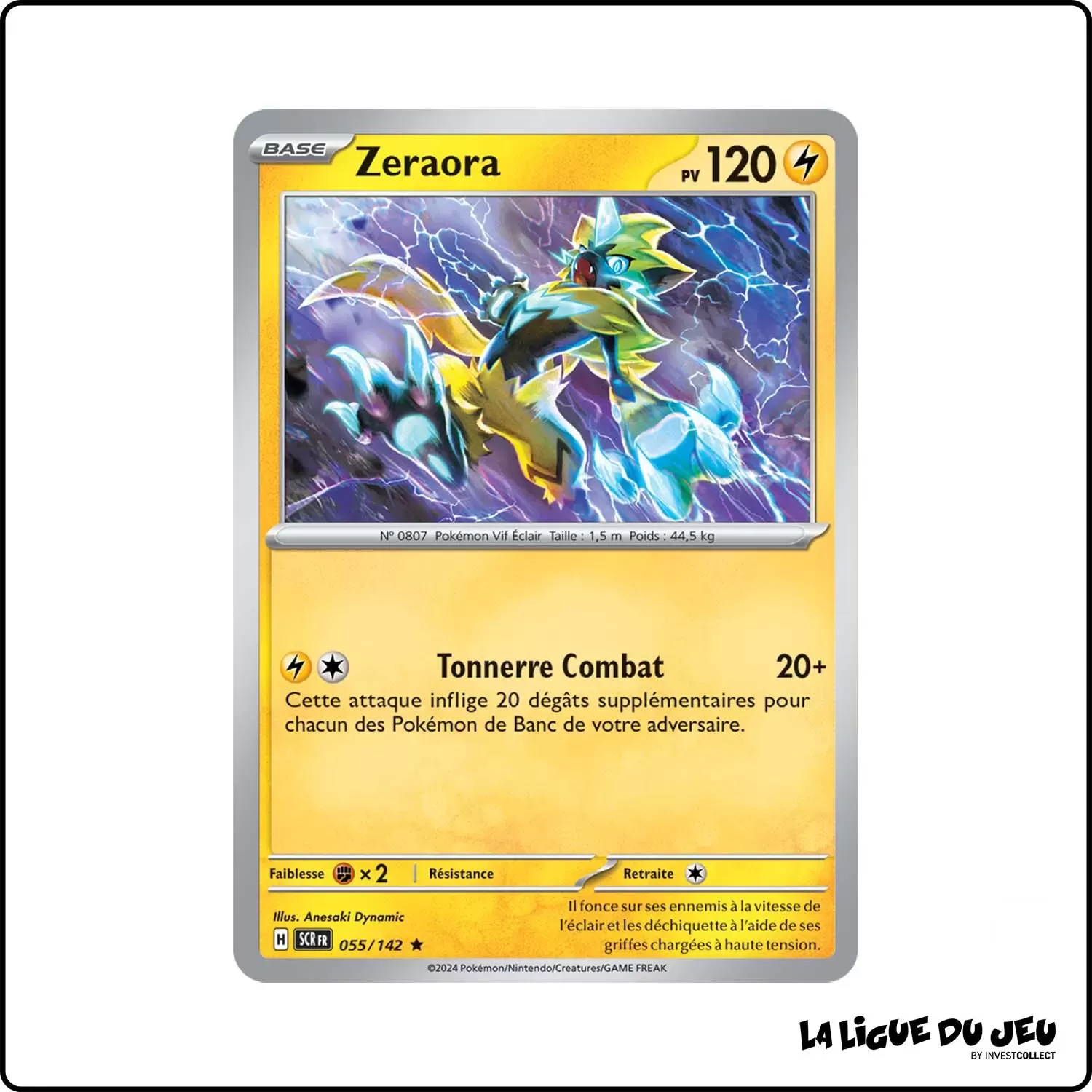 Rare - Pokemon - Couronne Stellaire - Zeraora 55/142