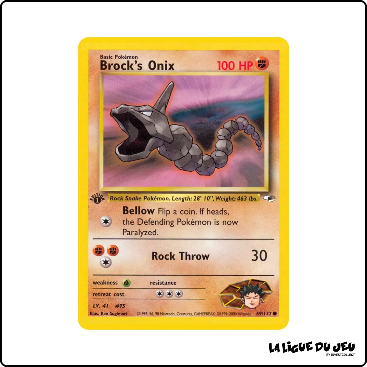 Commune - Pokemon - Gym Heroes - Brock's Onix 69/132 Wizards - 1