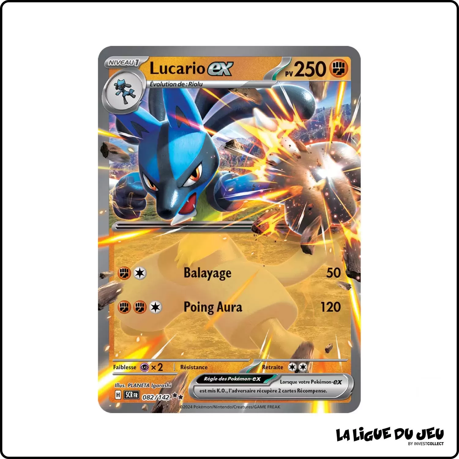 Ultra - Pokemon - Couronne Stellaire - Lucario-ex 82/142