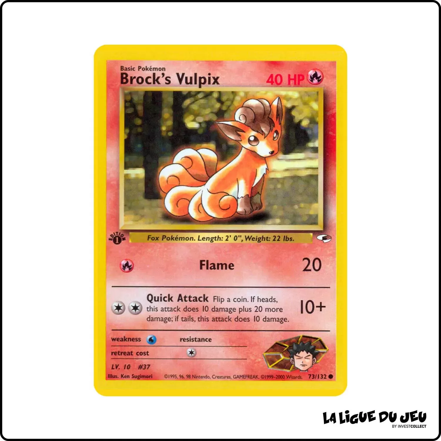 Commune - Pokemon - Gym Heroes - Brock's Vulpix 73/132 Wizards - 1