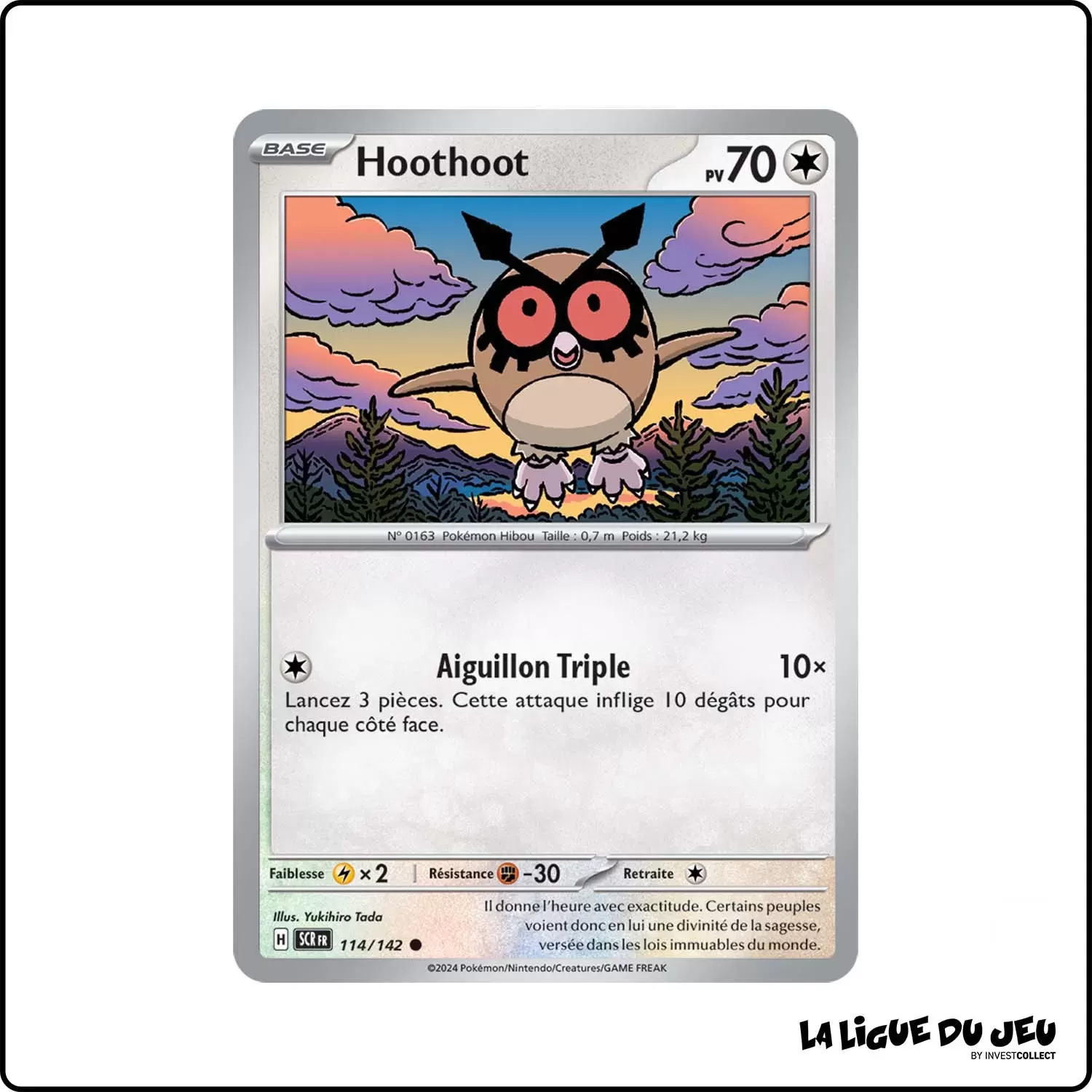 Commune - Pokemon - Couronne Stellaire - Hoothoot 114/142