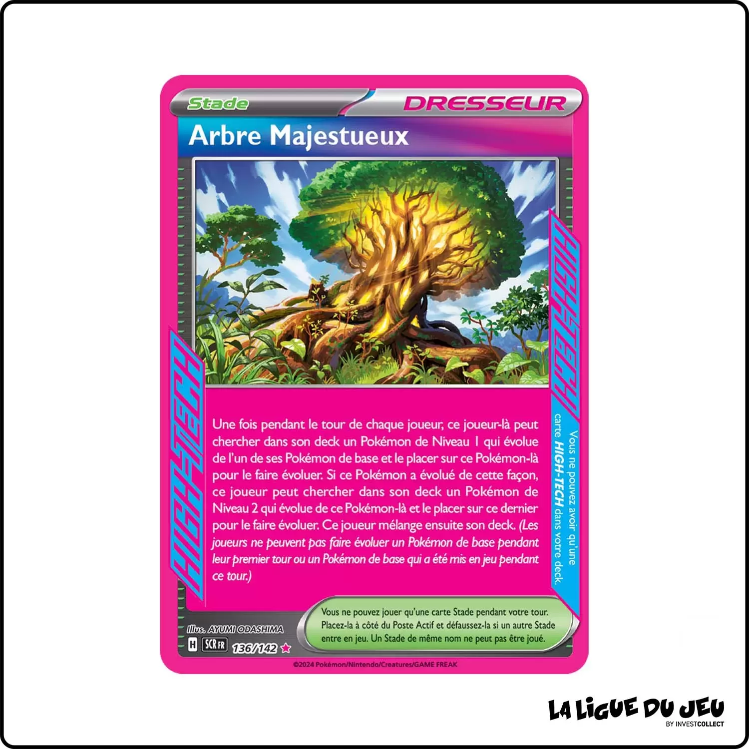 High-Tech - Pokemon - Couronne Stellaire - Arbre Majestueux 136/142 Pokemon Company - 1