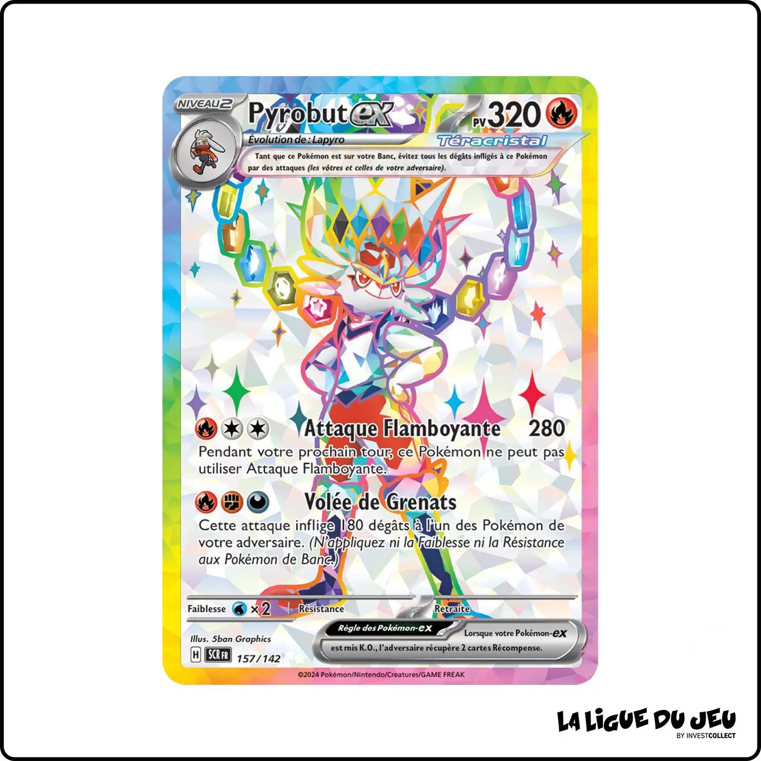 Ultra - Pokemon - Couronne Stellaire - Pyrobut-ex 157/142