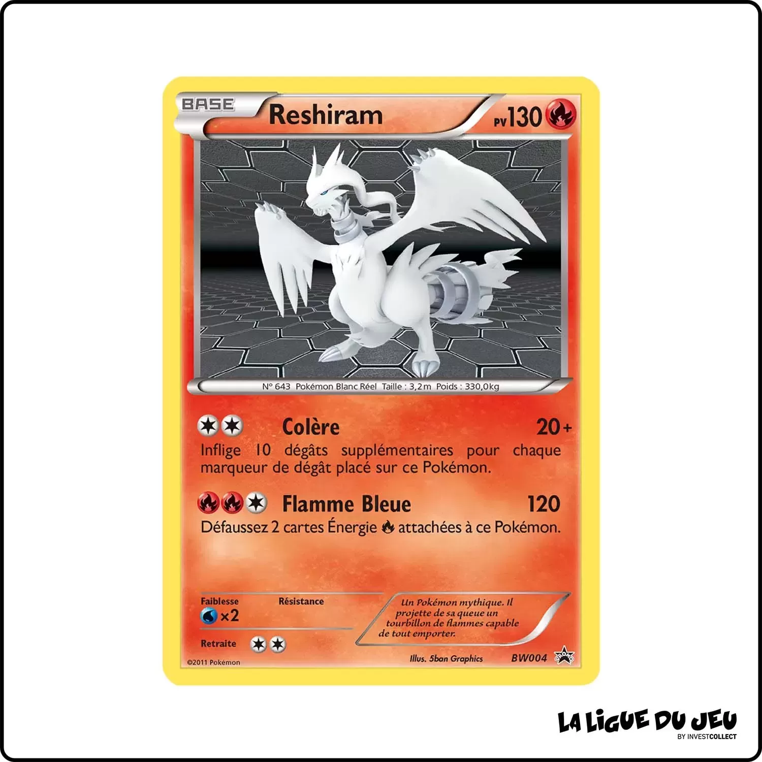 Promo - Pokemon - Noir et Blanc Promo - Reshiram BW04