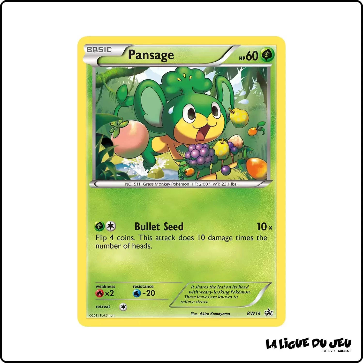 Promo - Pokemon - Noir et Blanc Promo - Pansage BW14