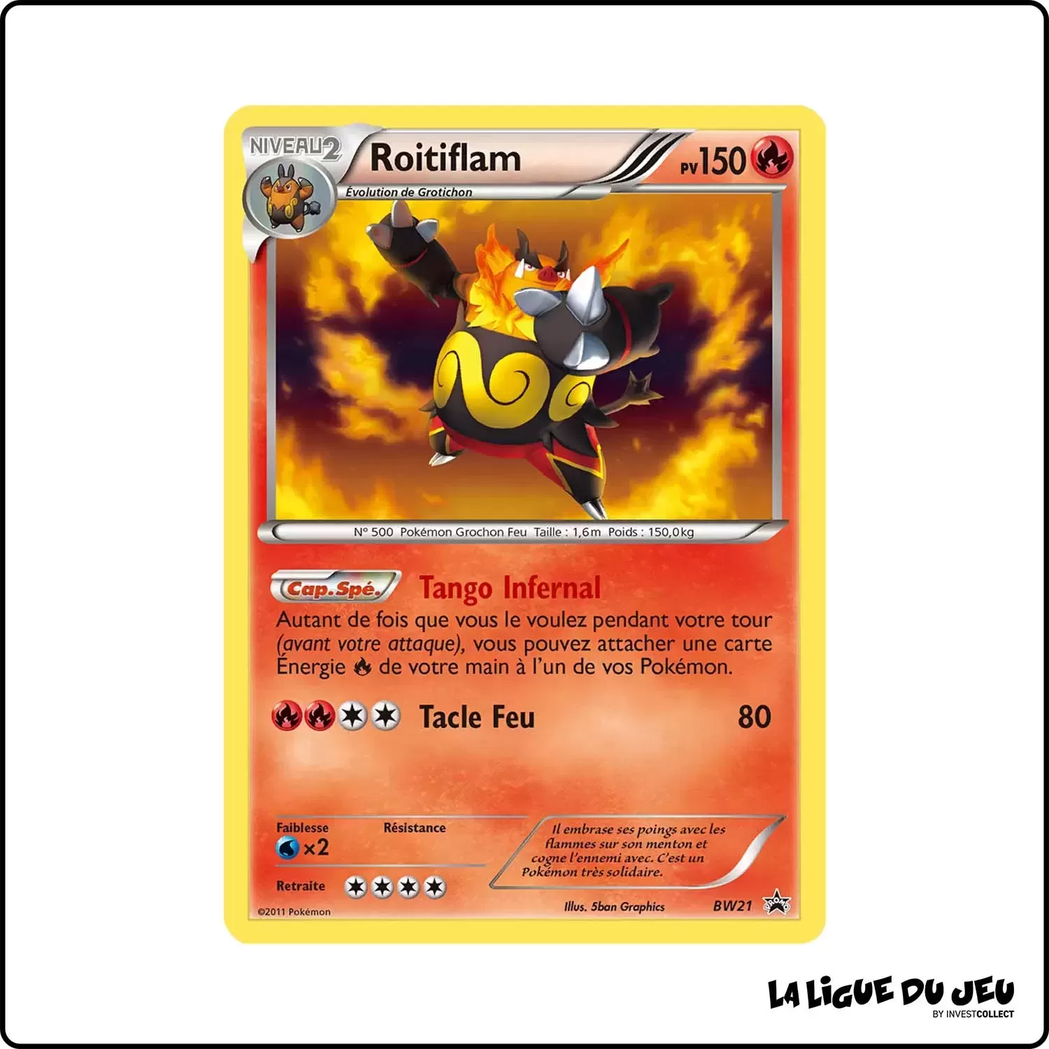 Promo - Pokemon - Noir et Blanc Promo - Roitiflam BW21