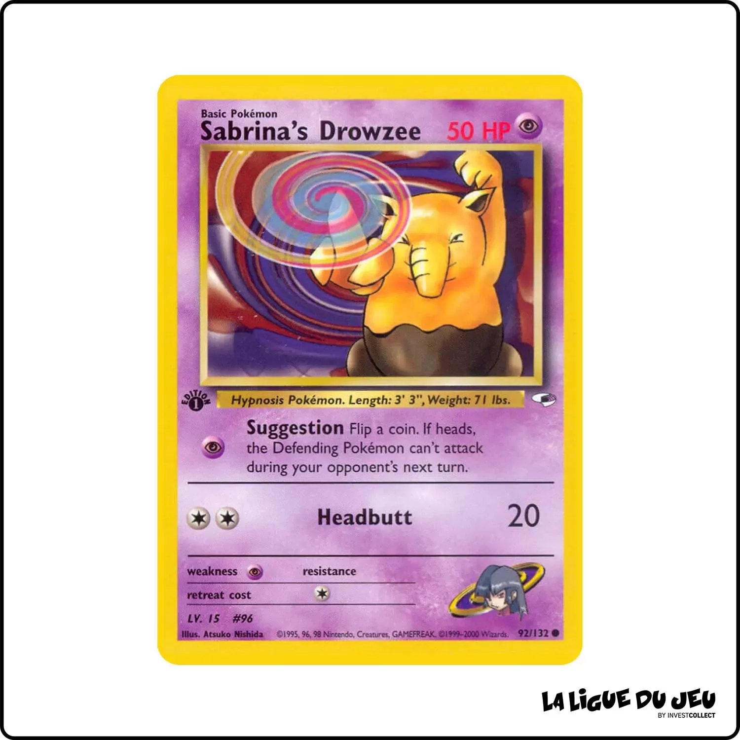 Commune - Pokemon - Gym Heroes - Sabrina's Drowzee 92/132 Wizards - 1