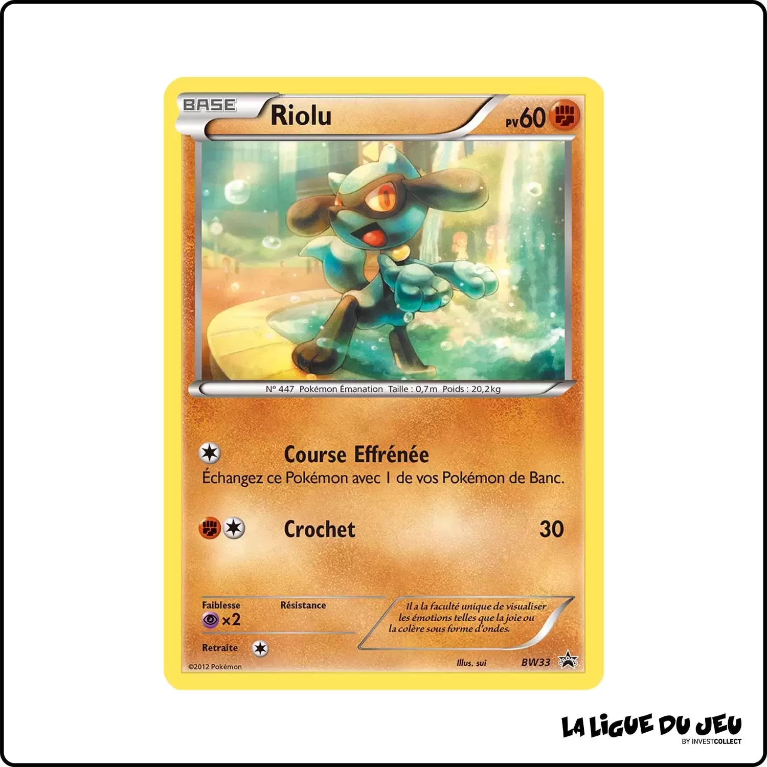 Promo - Pokemon - Noir et Blanc Promo - Riolu BW33