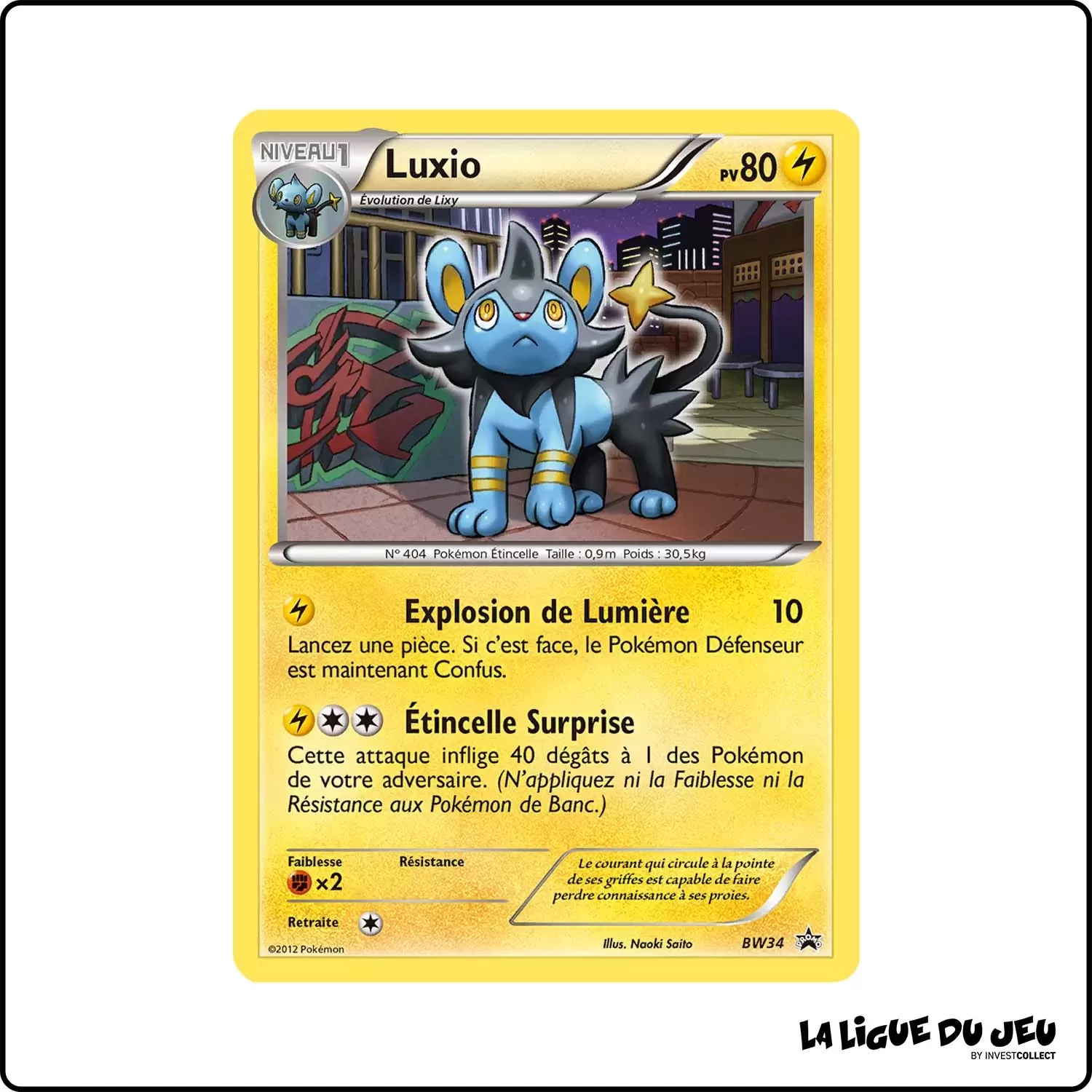 Promo - Pokemon - Noir et Blanc Promo - Luxio BW34