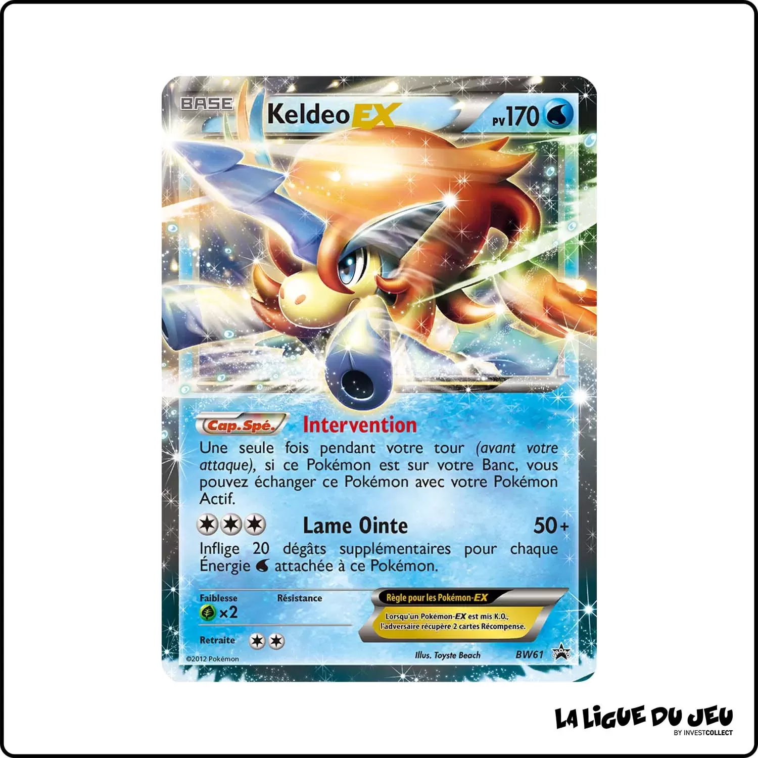 Promo - Pokemon - Noir et Blanc Promo - Keldeo-EX BW61