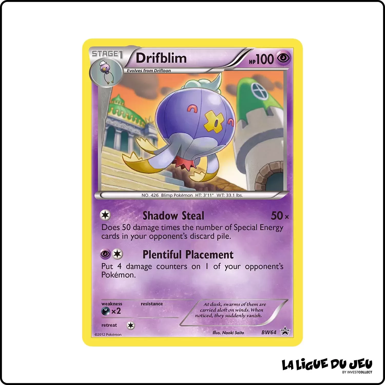 Promo - Pokemon - Noir et Blanc Promo - Drifblim BW64