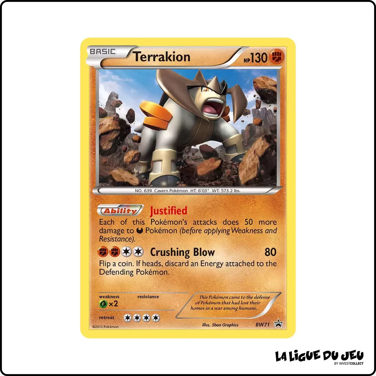 Promo - Pokemon - Noir et Blanc Promo - Terrakion BW71