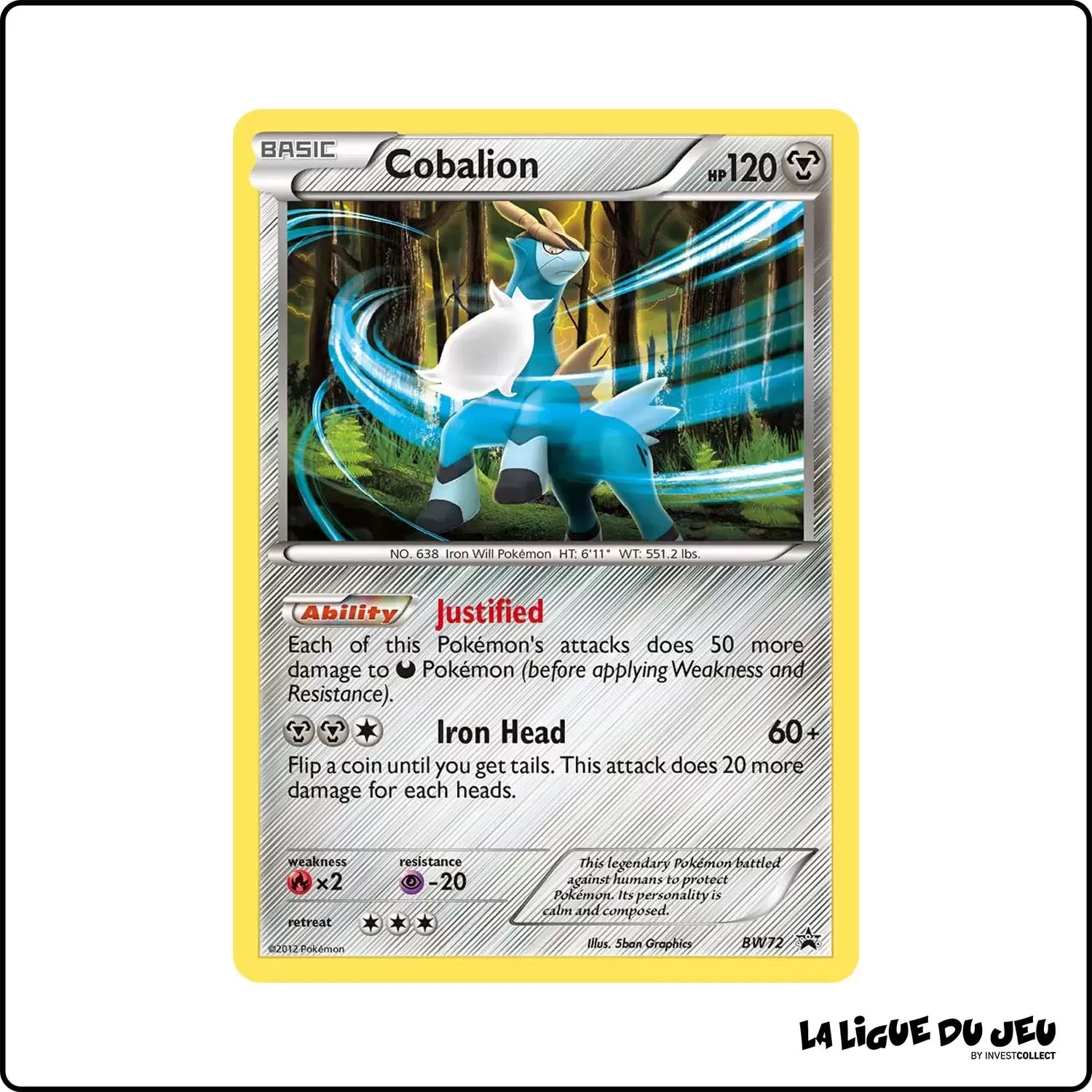 Promo - Pokemon - Noir et Blanc Promo - Cobalion BW72