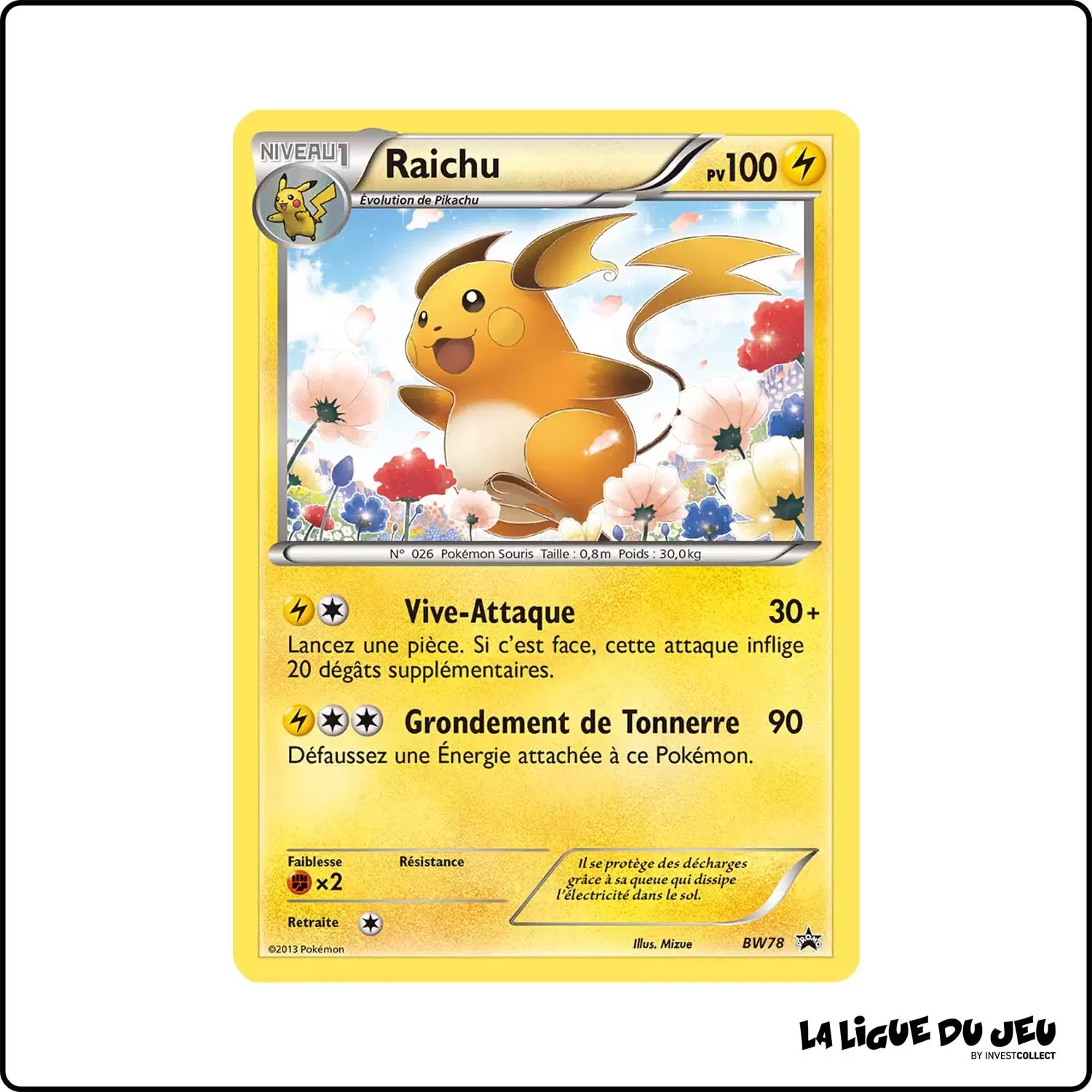 Promo - Pokemon - Noir et Blanc Promo - Raichu BW78