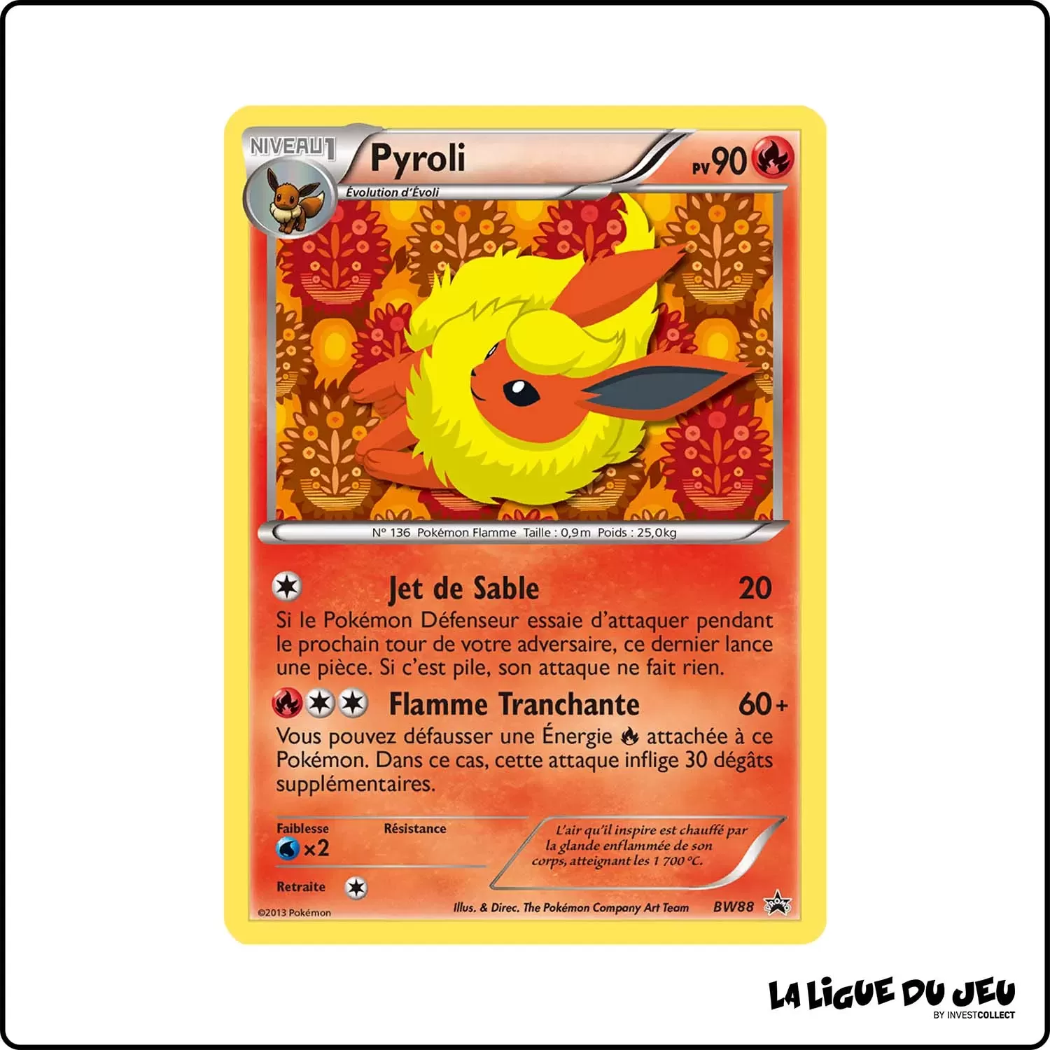 Promo - Pokemon - Noir et Blanc Promo - Pyroli BW88