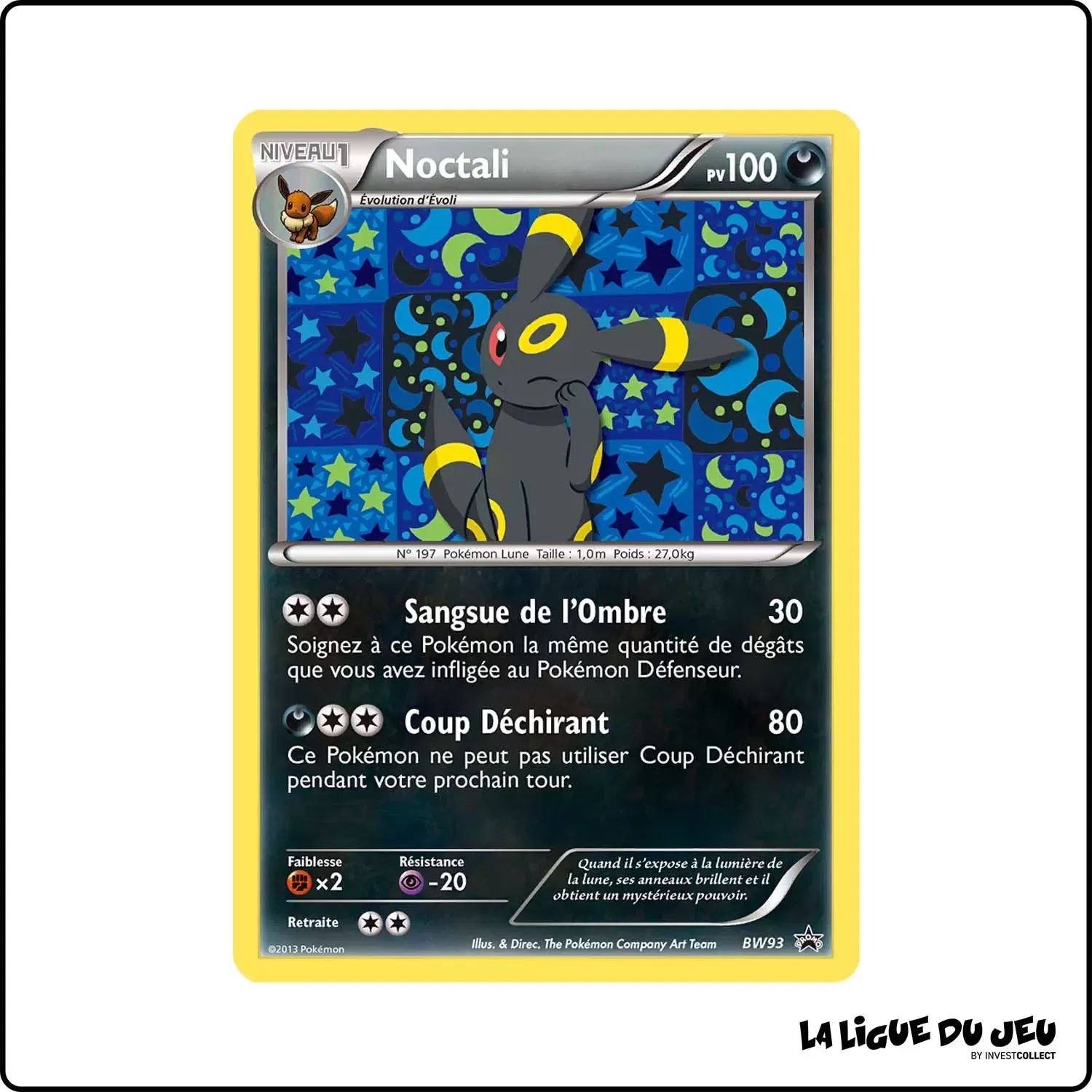 Promo - Pokemon - Noir et Blanc Promo - Noctali BW93